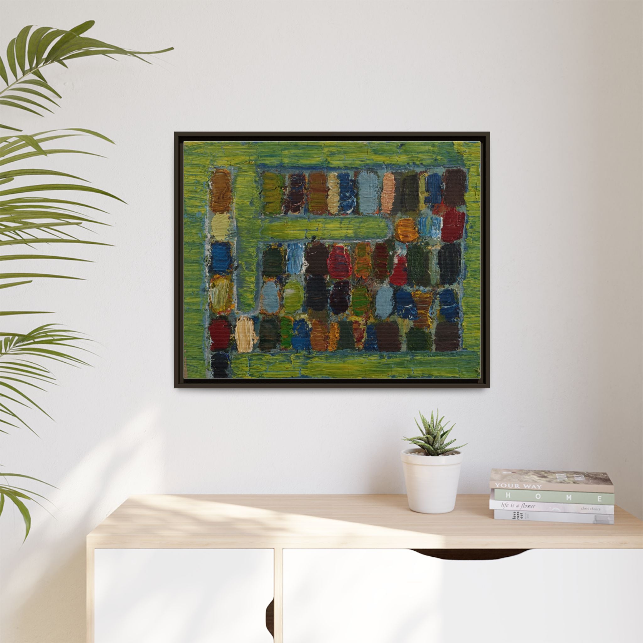 JMC-1970-3 by Jean-Michel Coulon Matte Canvas Framed Wall Art Print