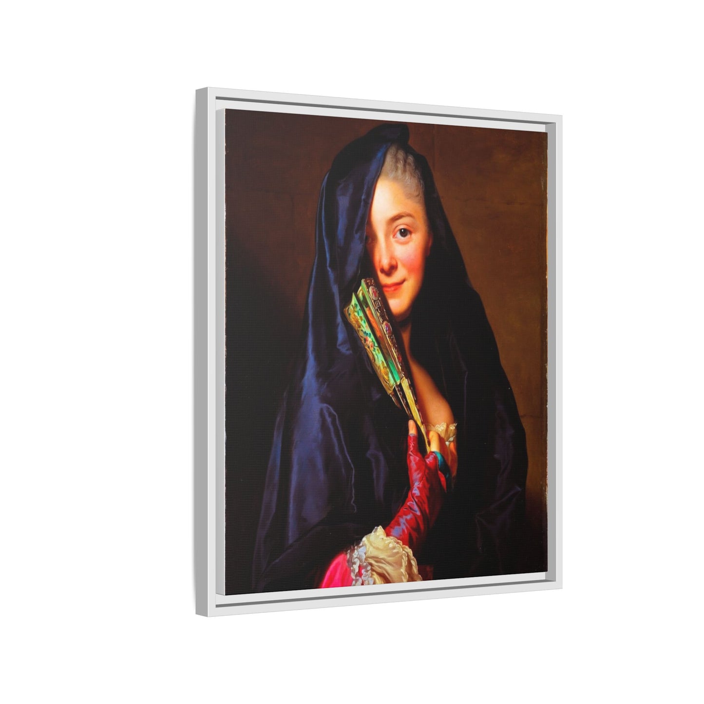 Framed Matte Canvas Wall Art — Classical Portrait Print