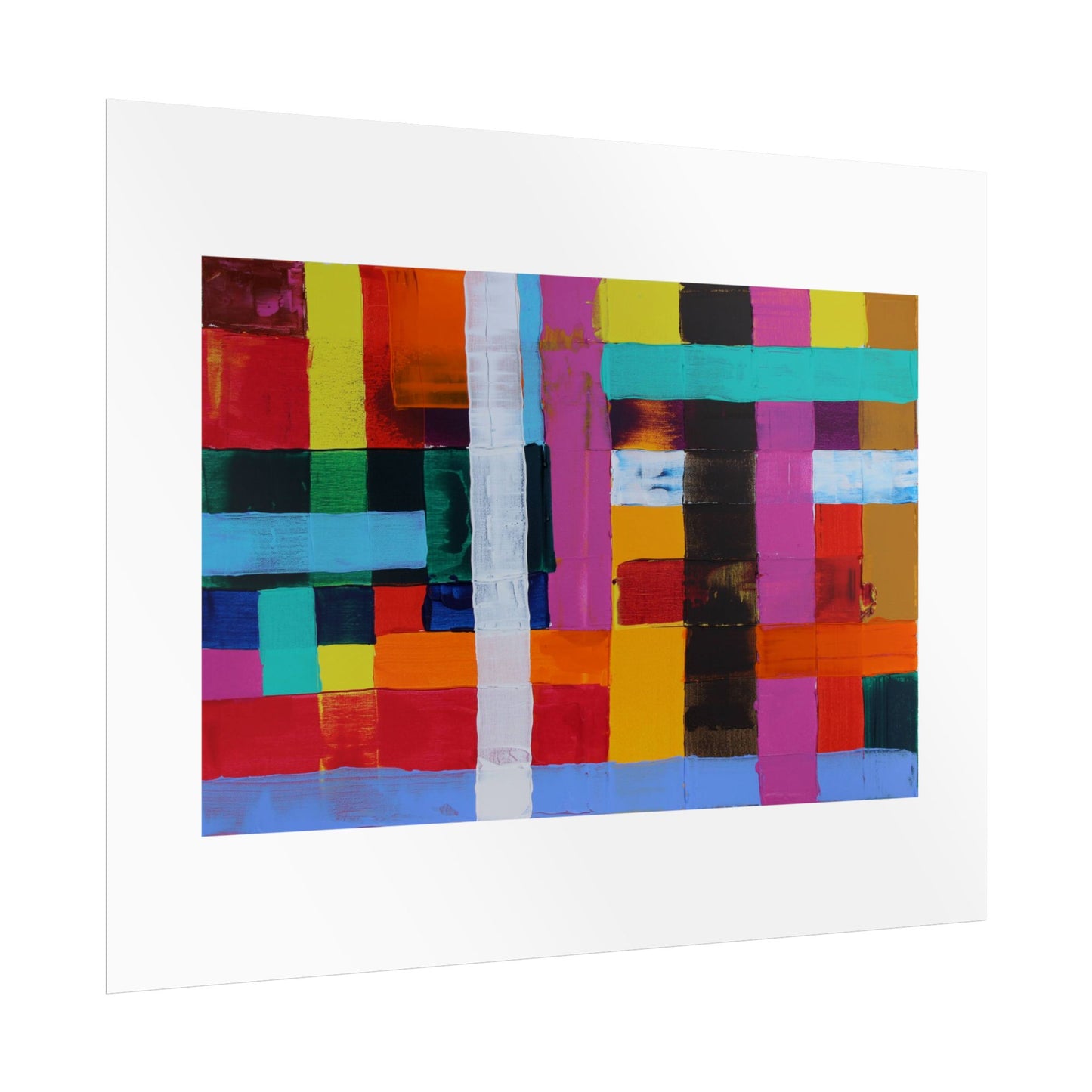 Farbfeld Malerei (Acryl) by Unknown Artist Wall Art Print