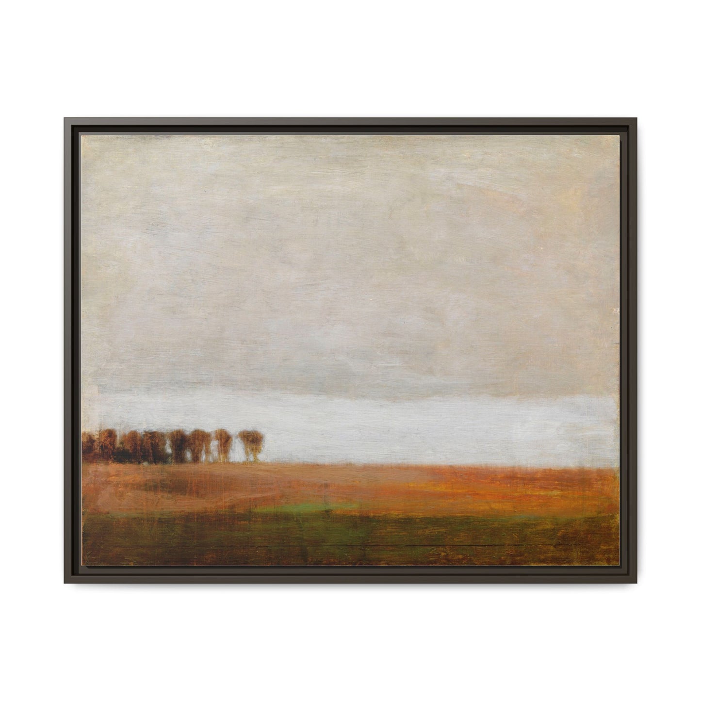 View of Jaegersborg Allé, North of Copenhagen by Vilhelm Hammershøi Framed Matte Canvas Wall Art Print