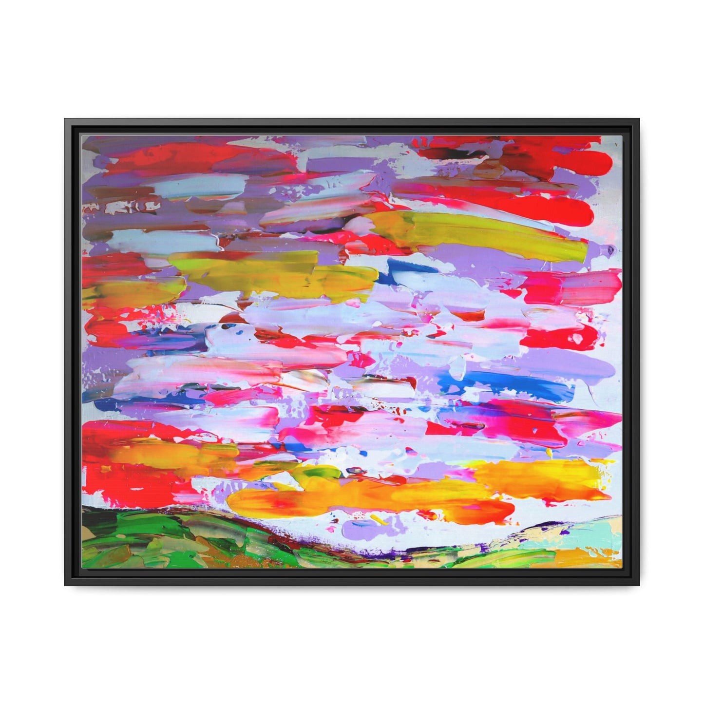 Sunny day in may by Norman Barrett Framed Matte Canvas Wall Art
