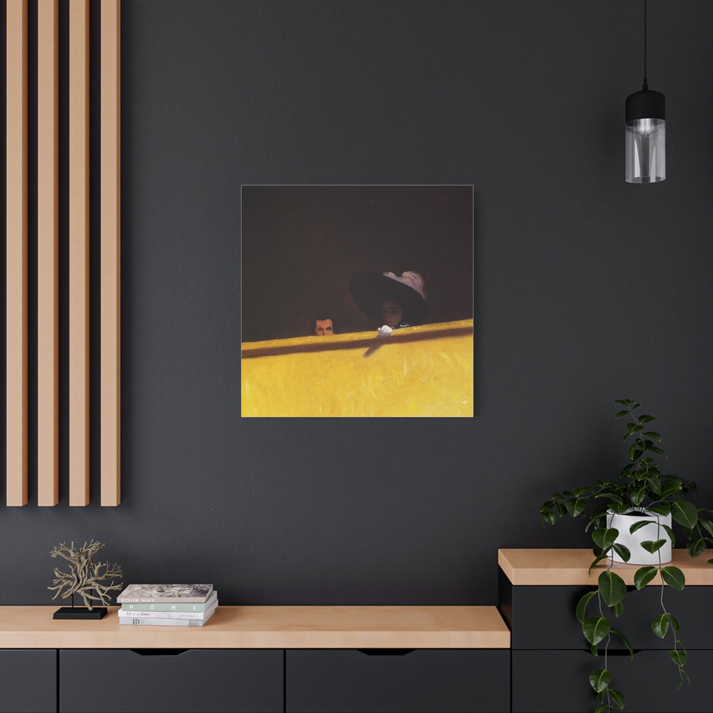 La loge de theatre by Félix Vallotton Matte Canvas Wall Art Print
