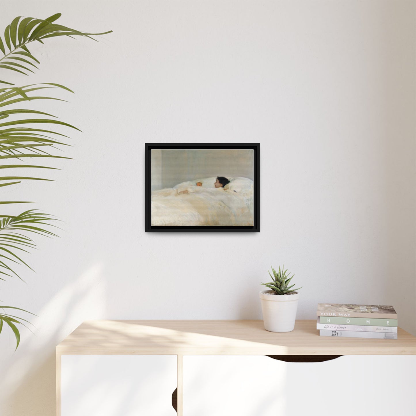 Mother by Joaquin Sorolla y Bastida Framed Matte Canvas Wall Art Print