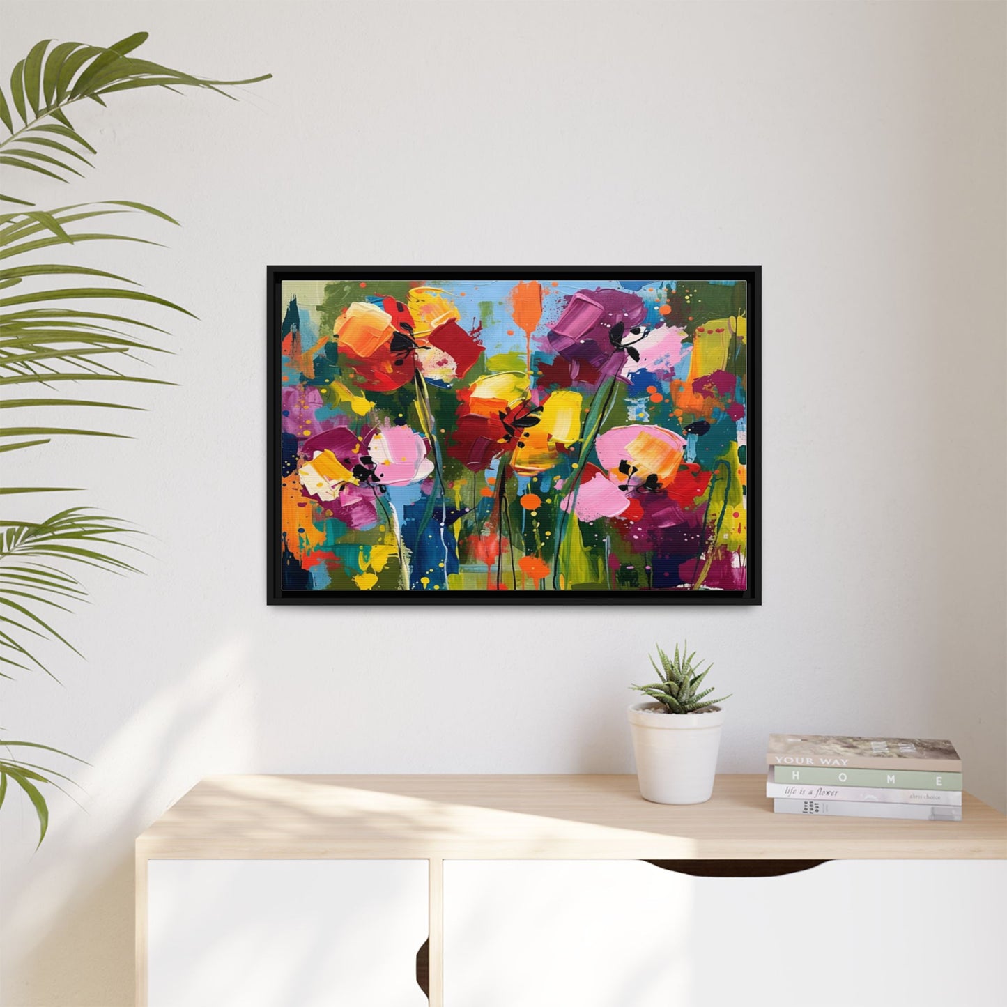 Matte Canvas, Framed (Multi-color)