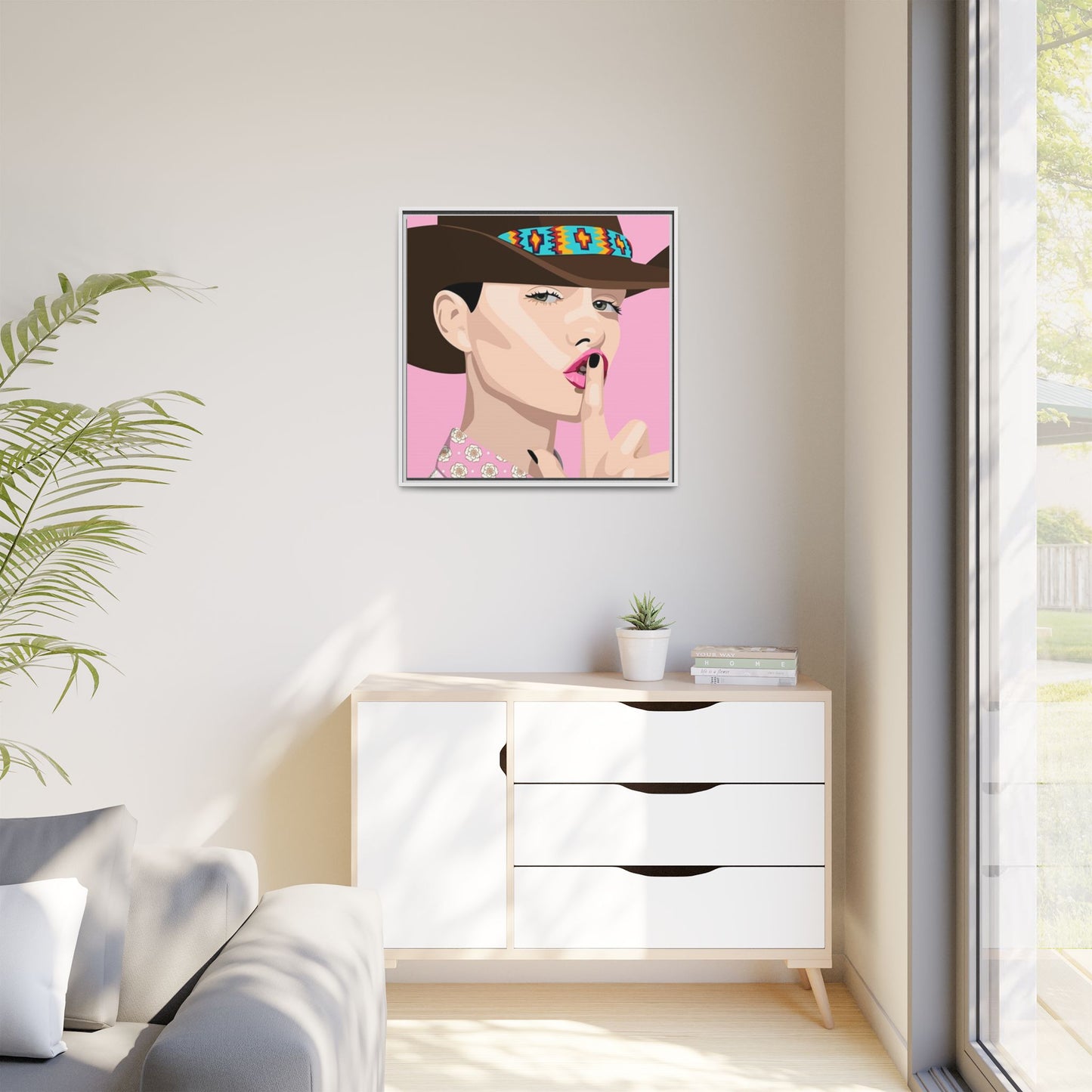 Vivid 63 by Orit Fuchs Matte Framed Canvas Wall Art