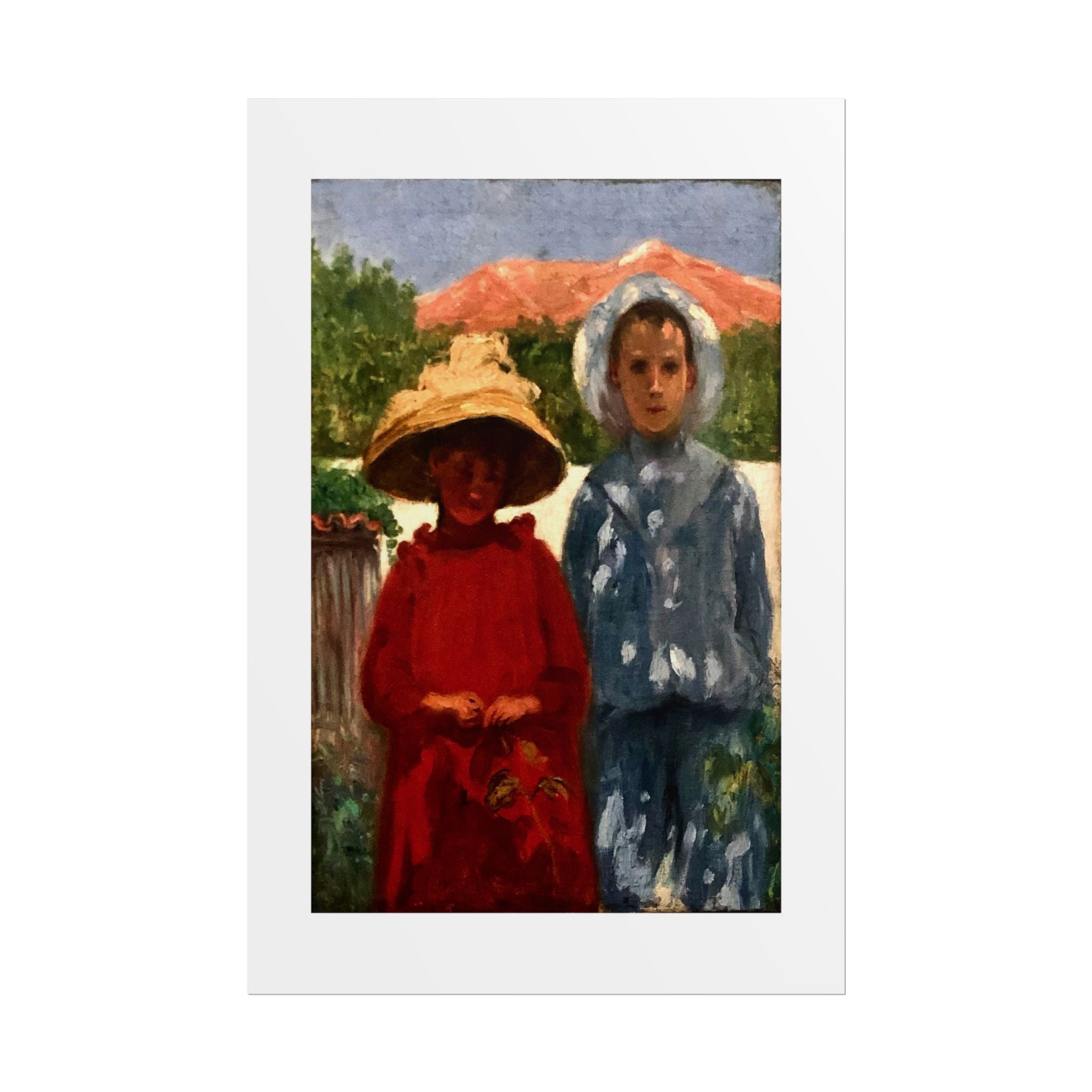 Portrait of the painter's sons by António Carneiro Wall Art Print