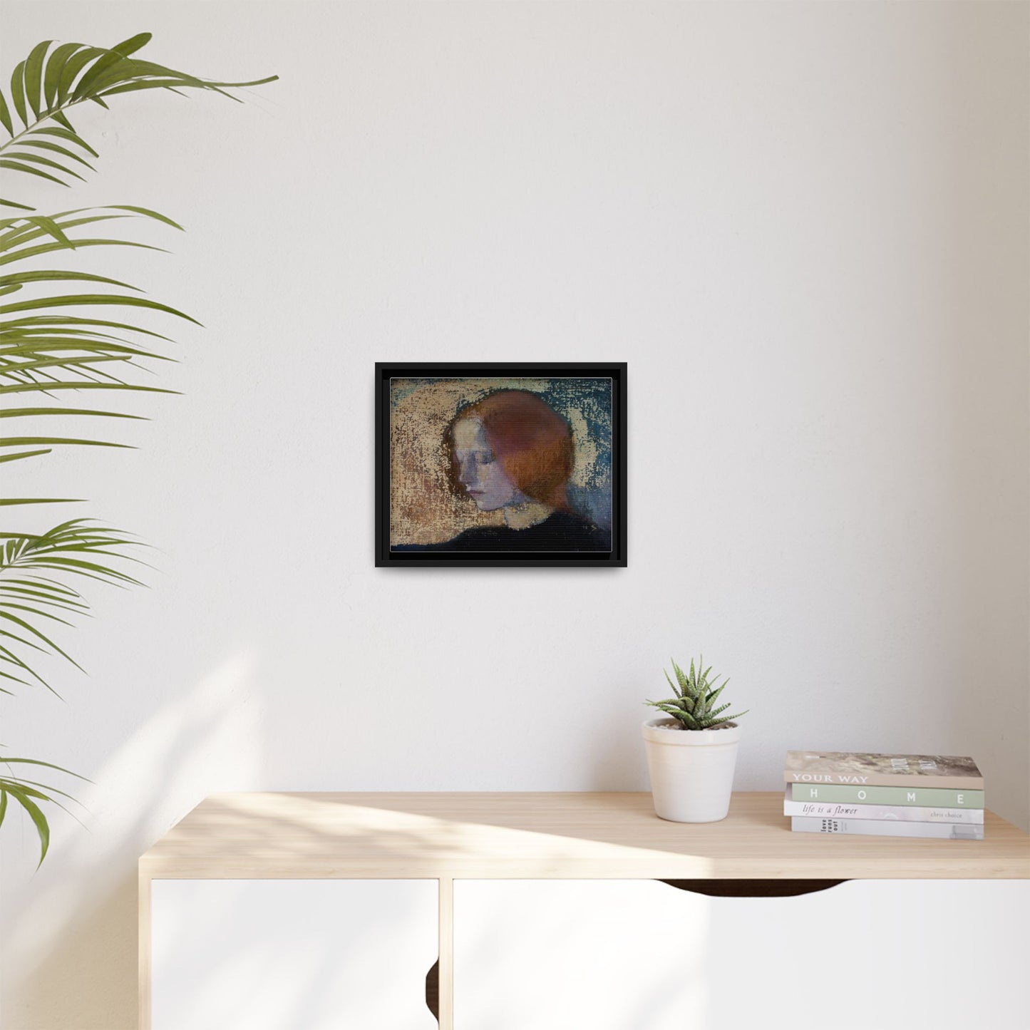 Fragment by Helena Schjerfbeck Framed Matte Canvas Art Print