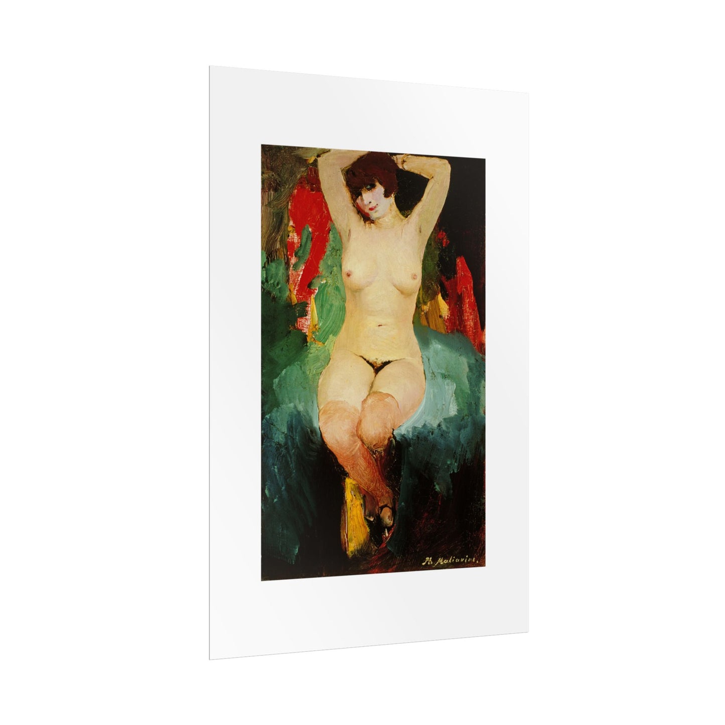 Nude female by Filipp Malyavin Wall Art Poster