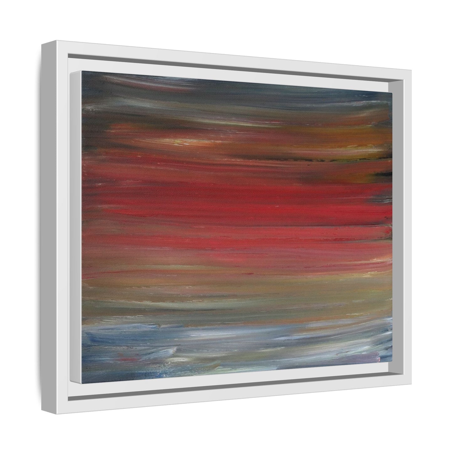 Misty morning by Norman Barrett Framed Matte Canvas Wall Art