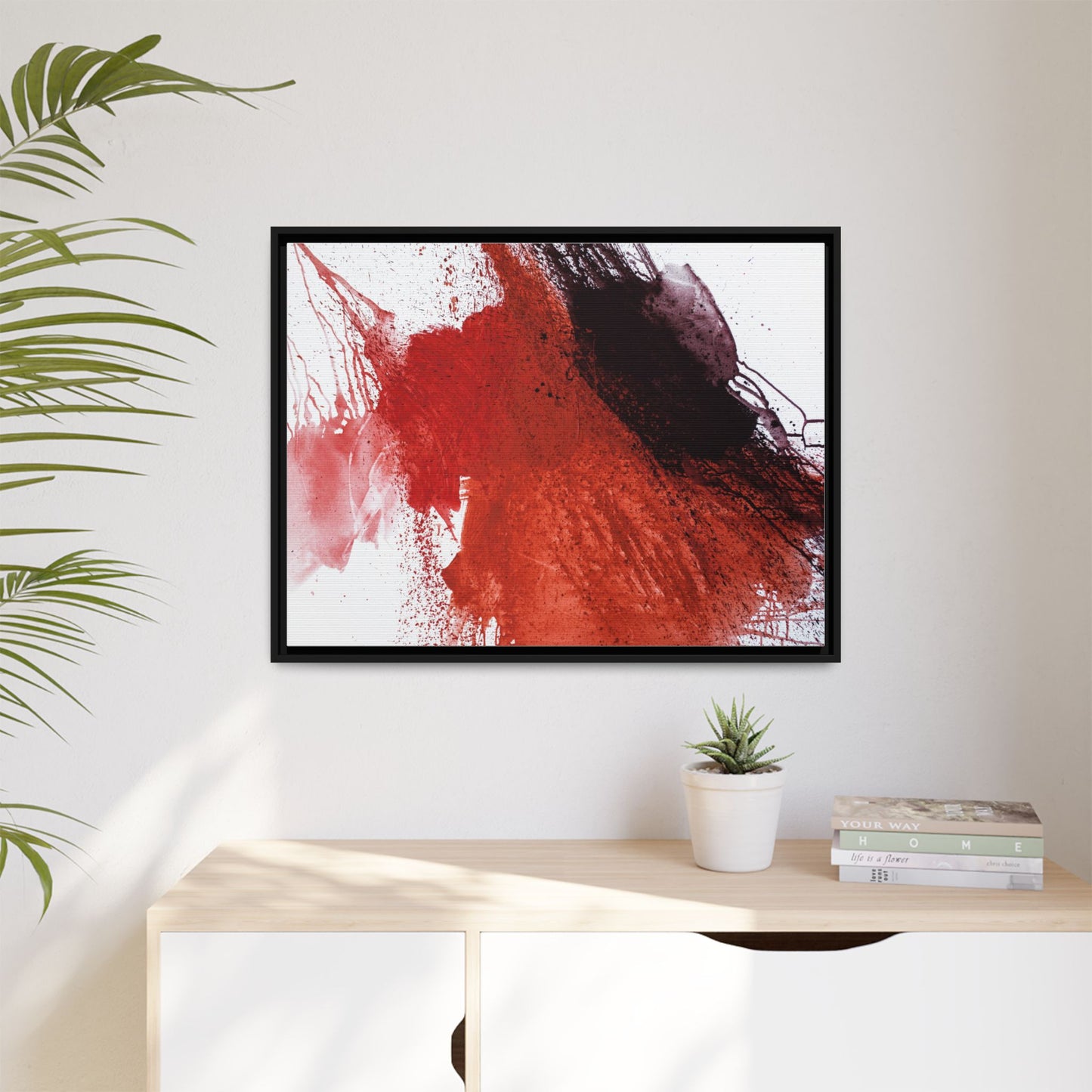 Flame by Natalija Miladinovic Matte Canvas Framed Wall Art