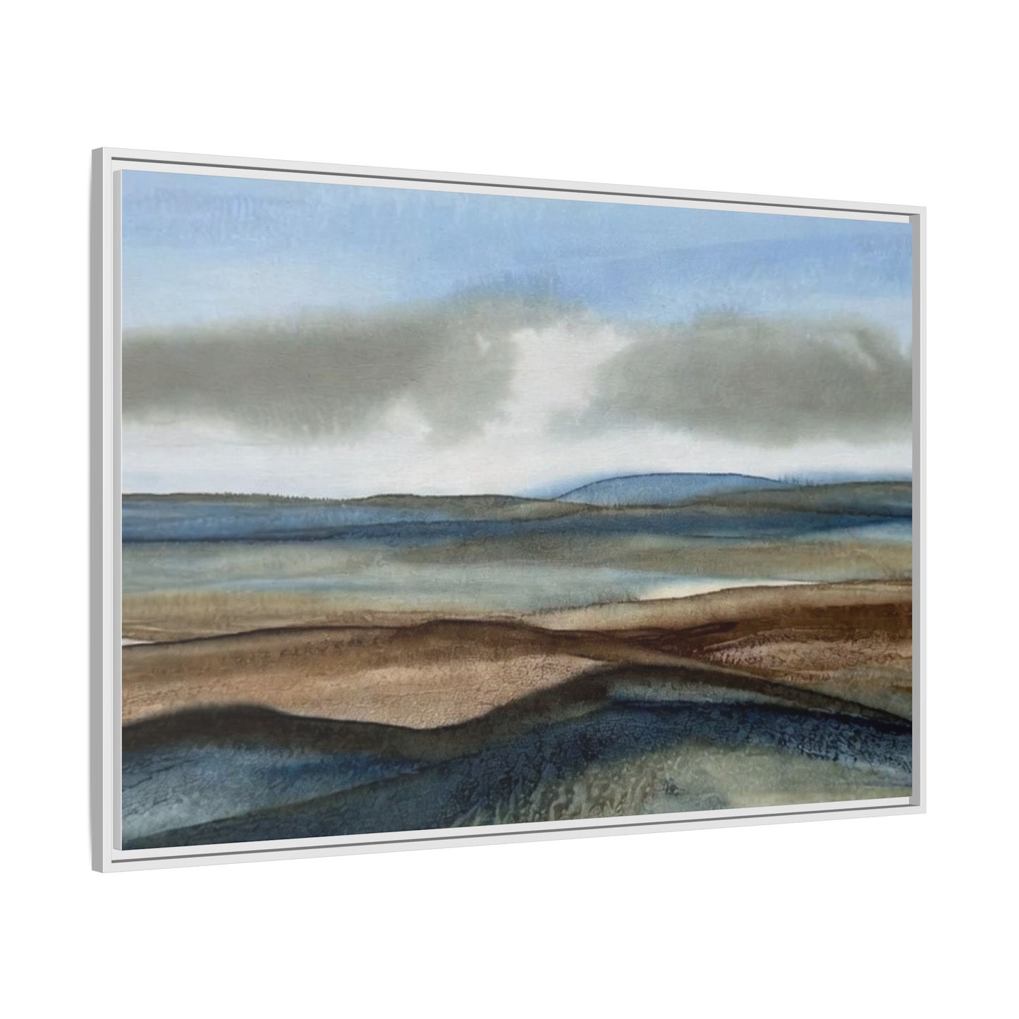Matte Canvas Landscape, Framed (Multi-color)