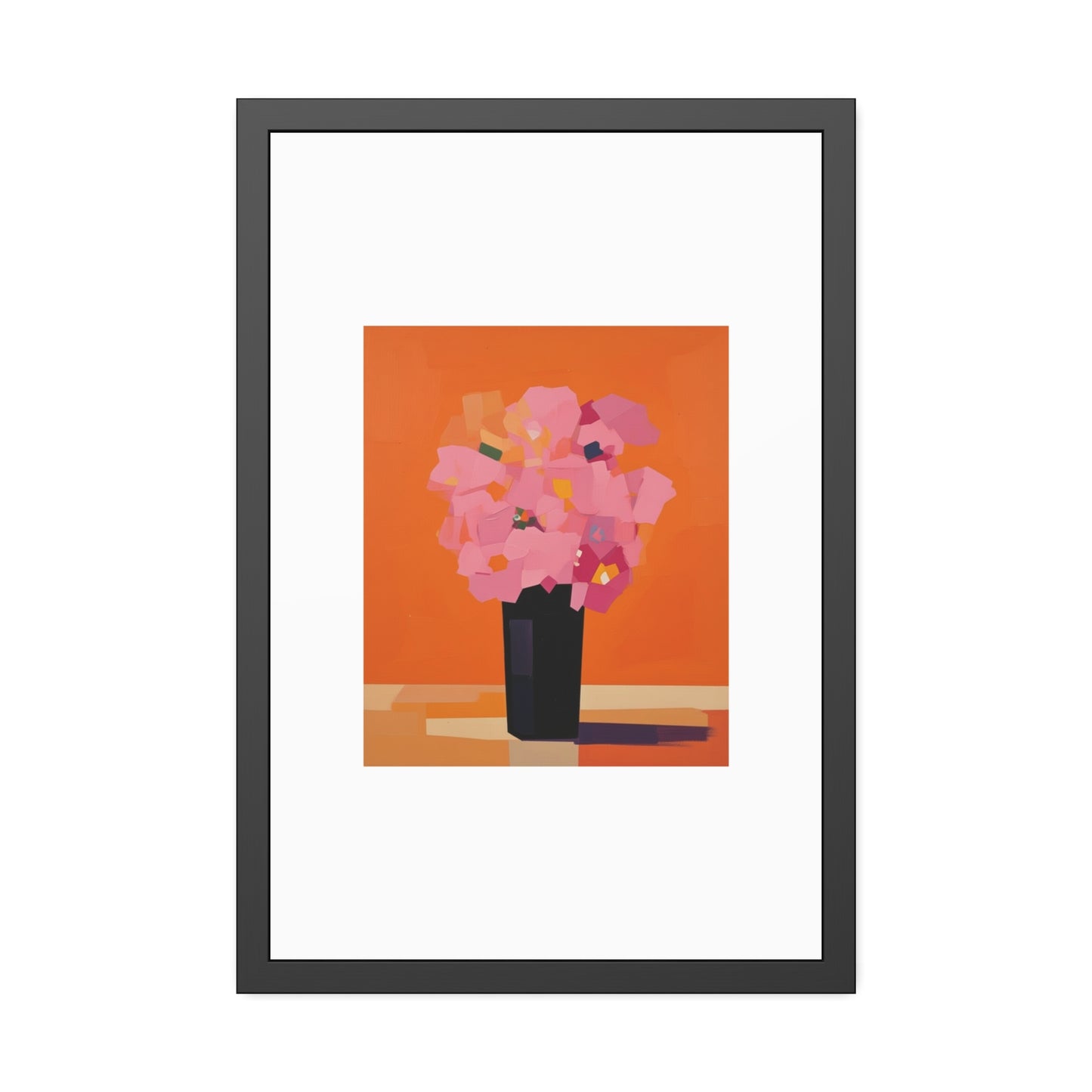 Floral Still Life Framed Poster — Pink Bouquet Art Print
