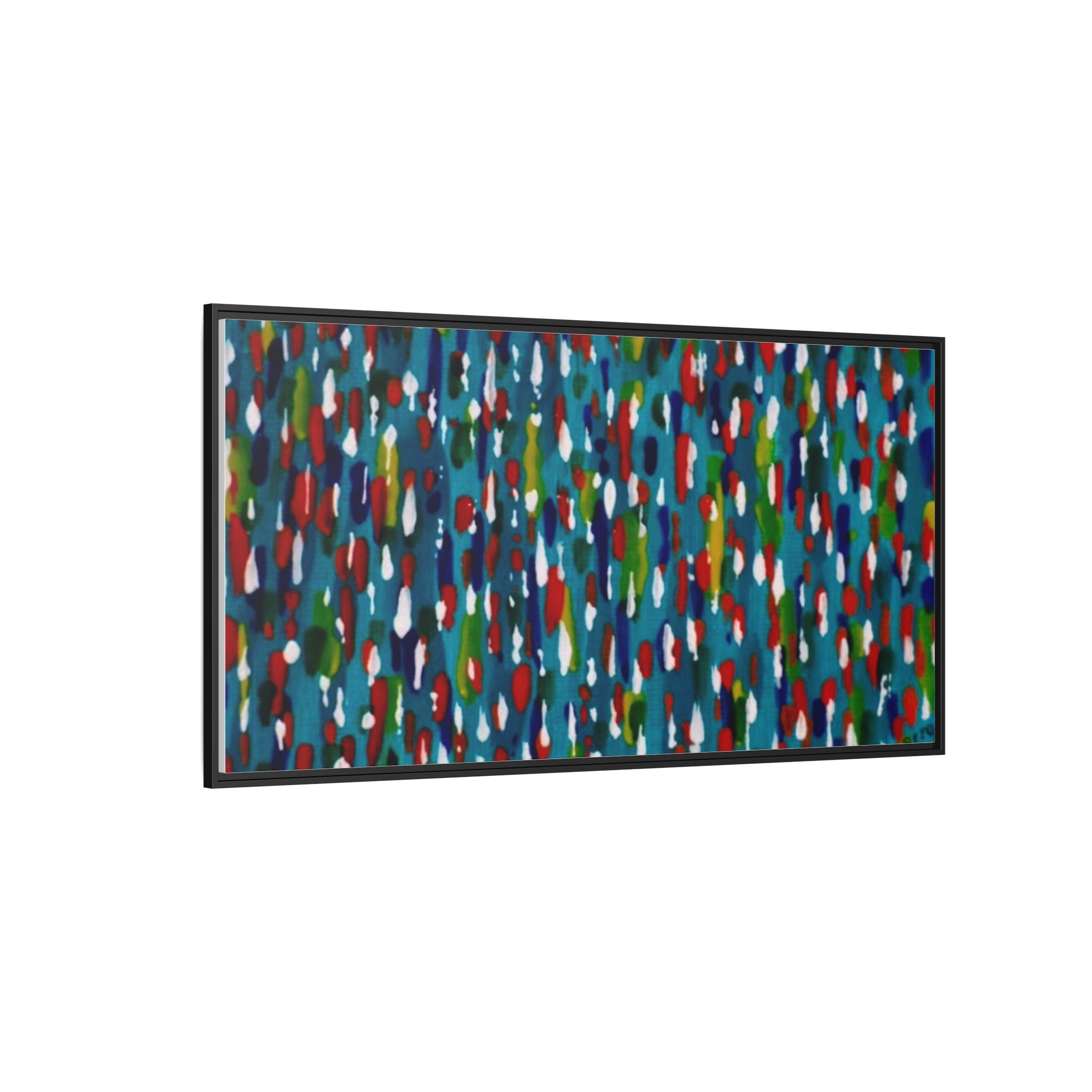 Colours Of The Soul Reflecting On Water by Ariel Chavarro Avila Matte Canvas Framed Art