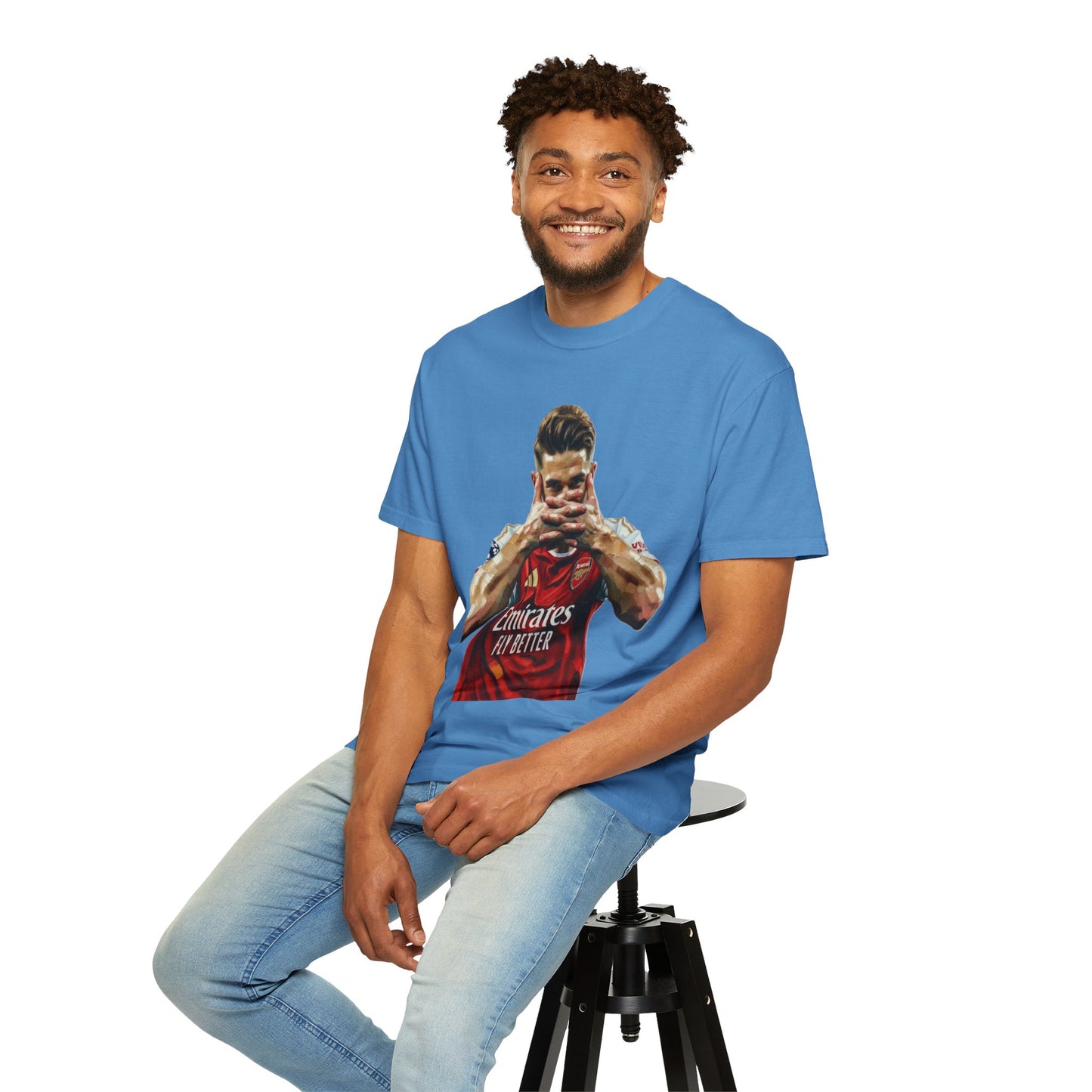 Soccer Celebration T-Shirt — Emirates 'Fly Better' Jersey Design