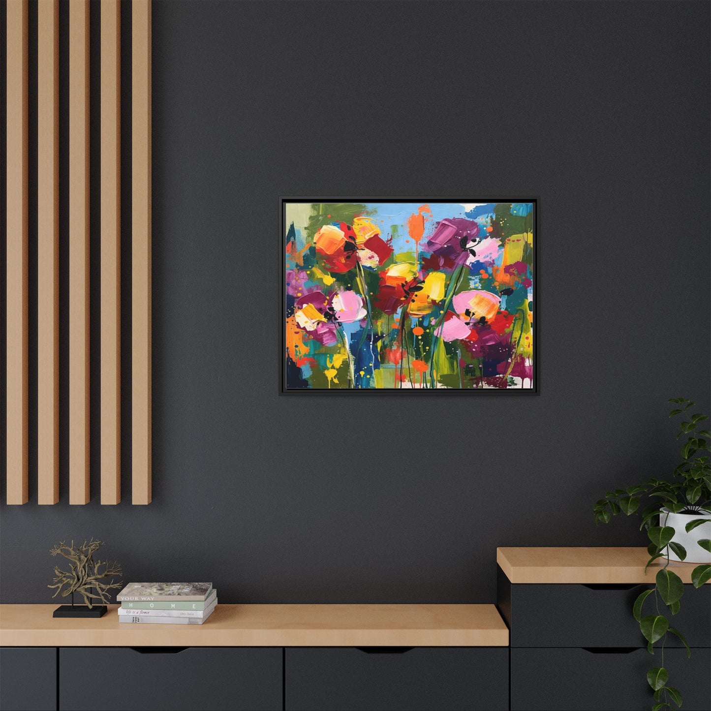 Matte Canvas, Framed (Multi-color)