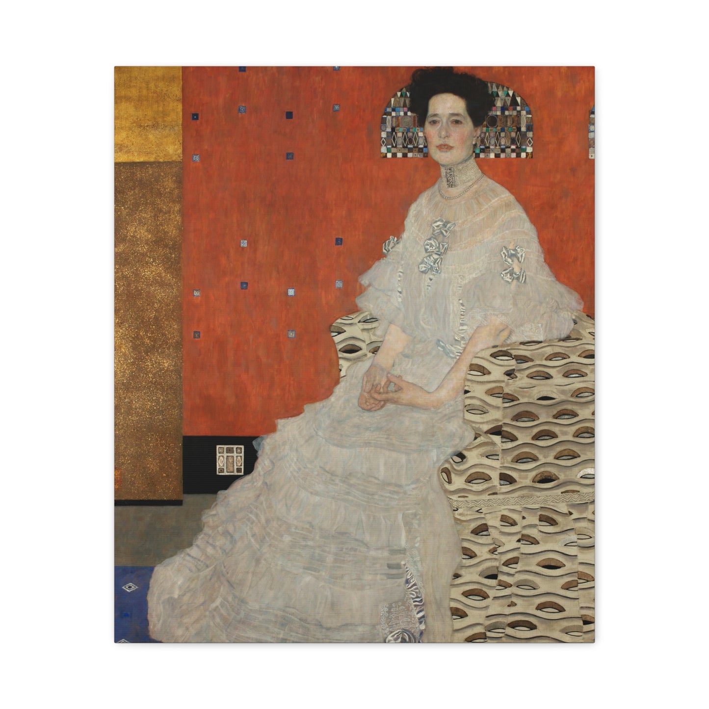 Fritza Riedler by Gustav Klimt Matte Canvas Wall Art Print