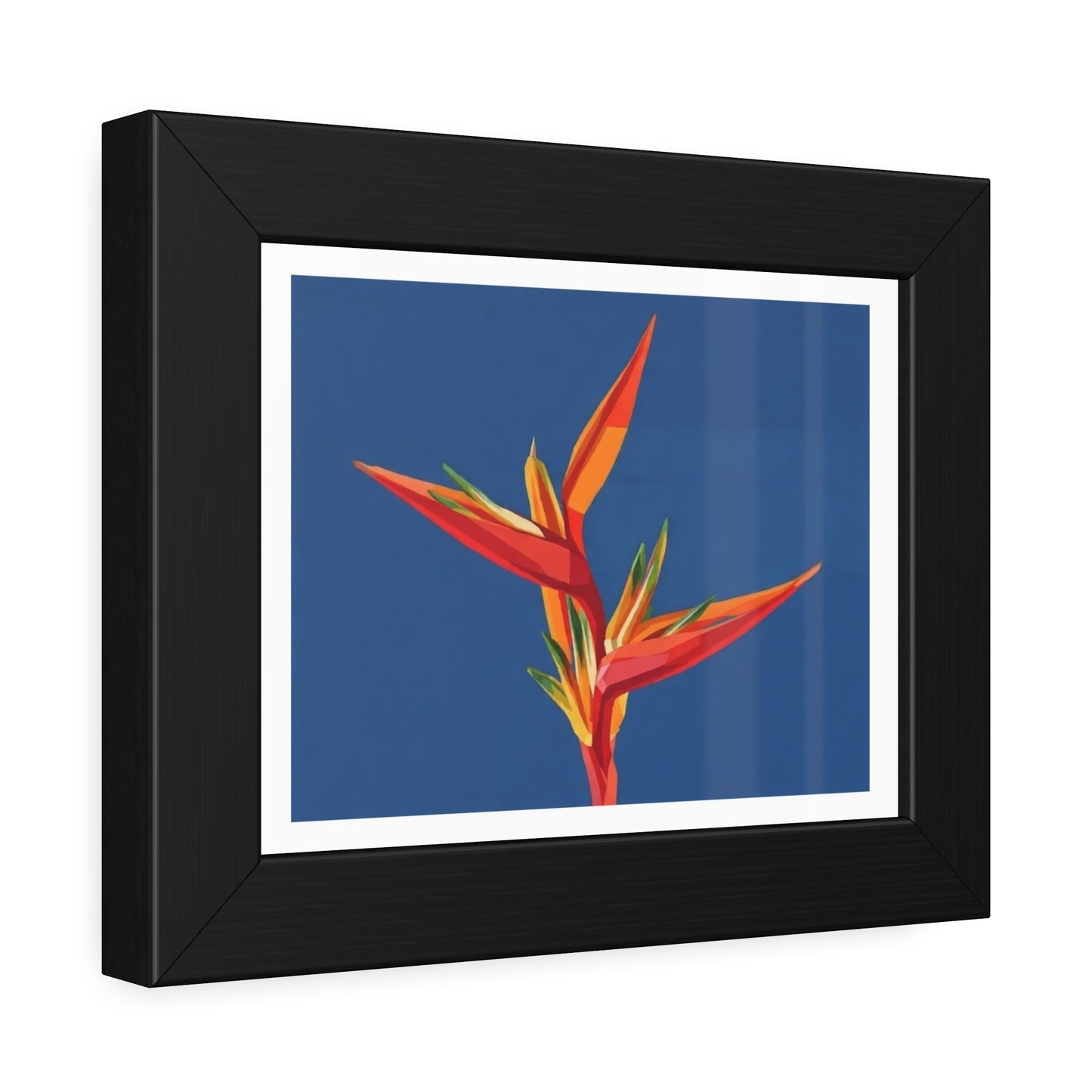 Bird of Paradise Framed Art Print — Tropical Flower Poster
