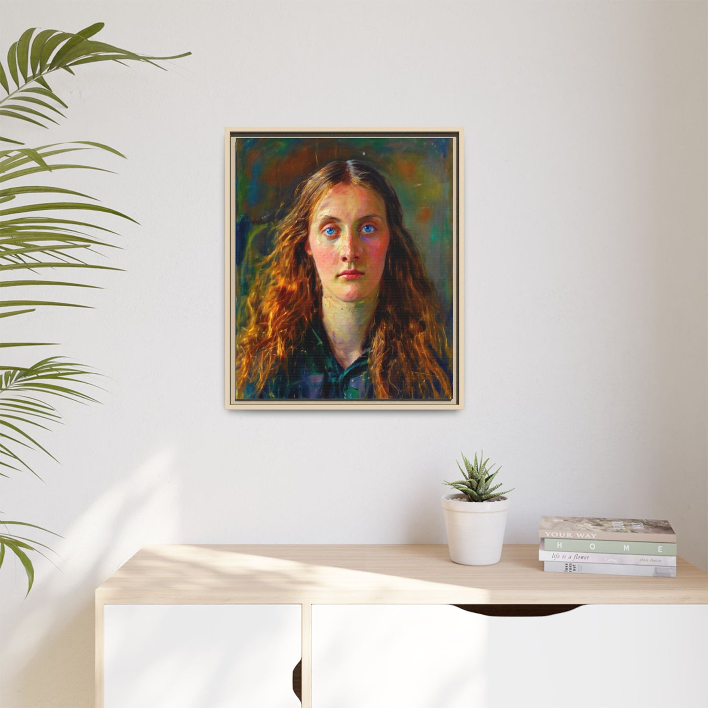 Framed Matte Canvas Print — Vintage Portrait Art