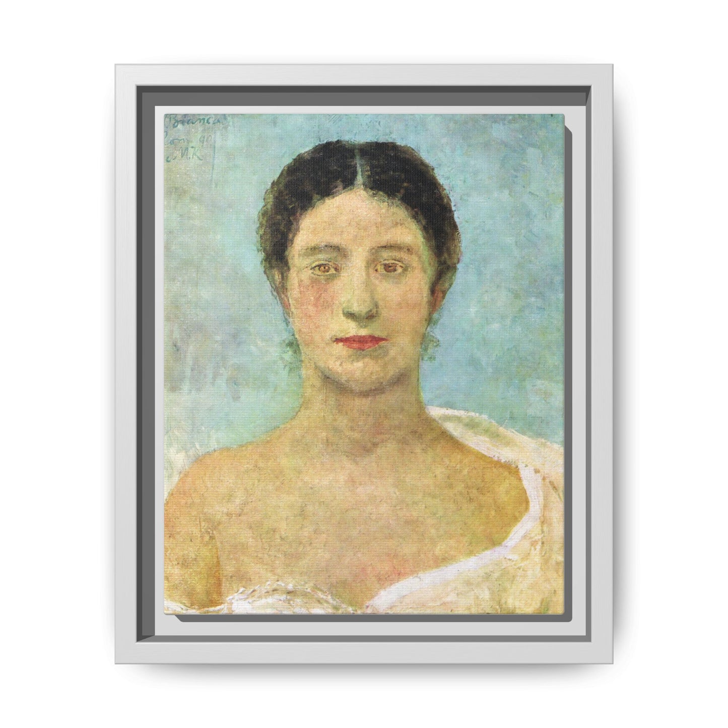 Bianca by Max Klinger Framed Matte Canvas Portrait Print