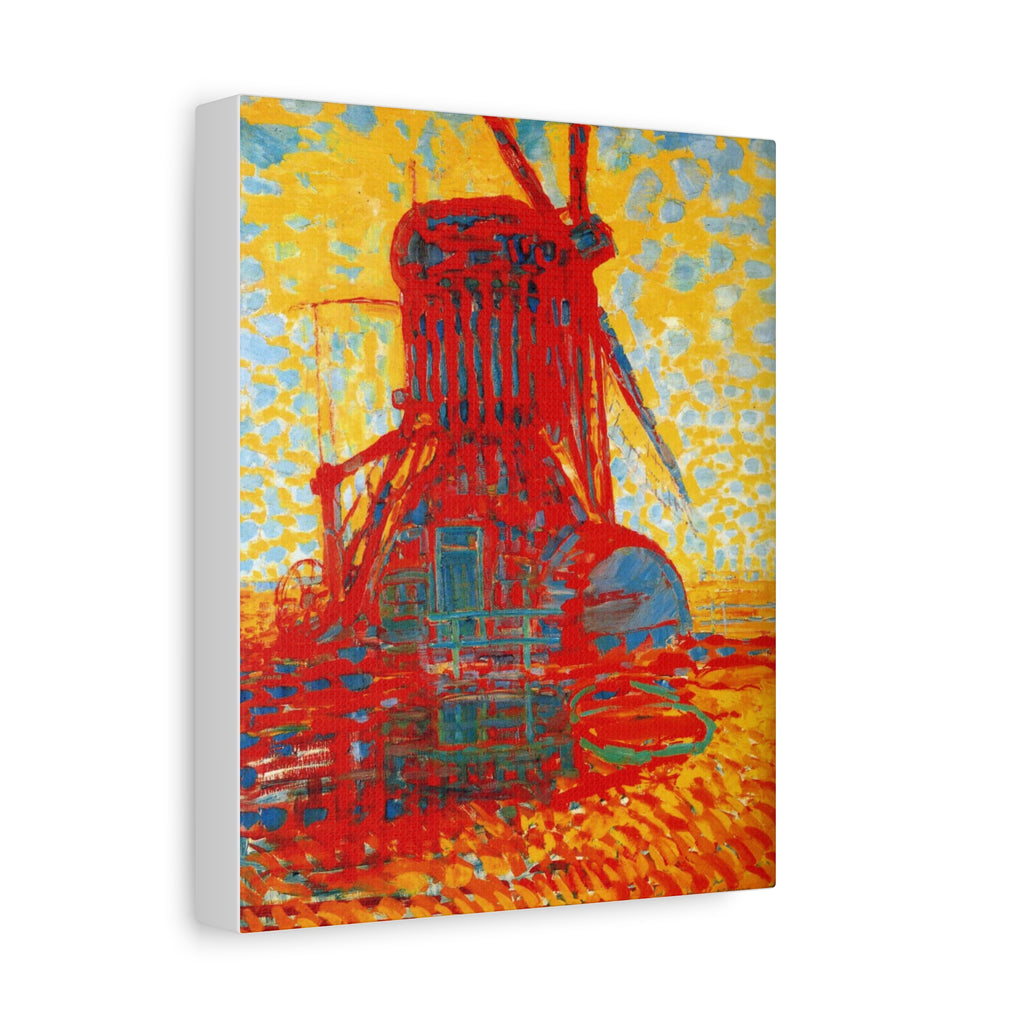 Mill by Sunlight by Piet Mondrian Canvas Wall Art Print