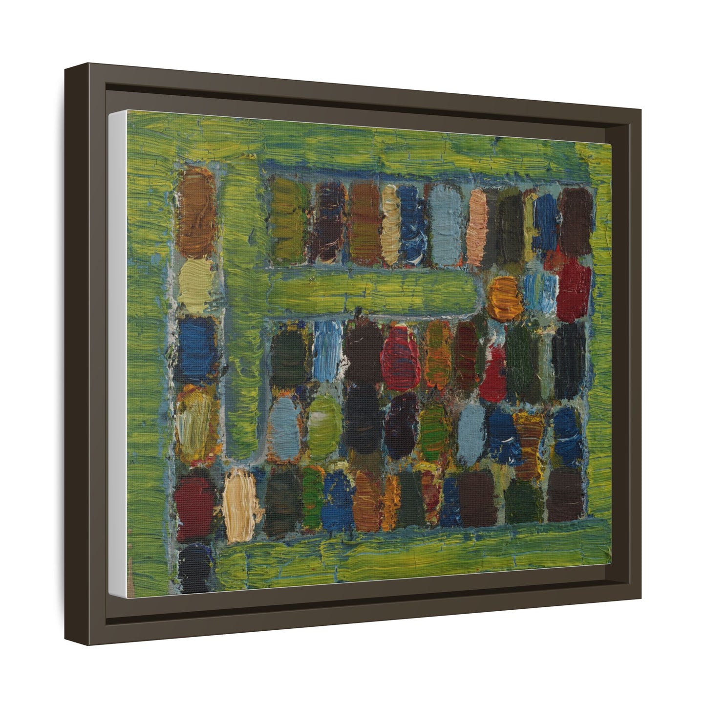 JMC-1970-3 by Jean-Michel Coulon Matte Canvas Framed Wall Art Print