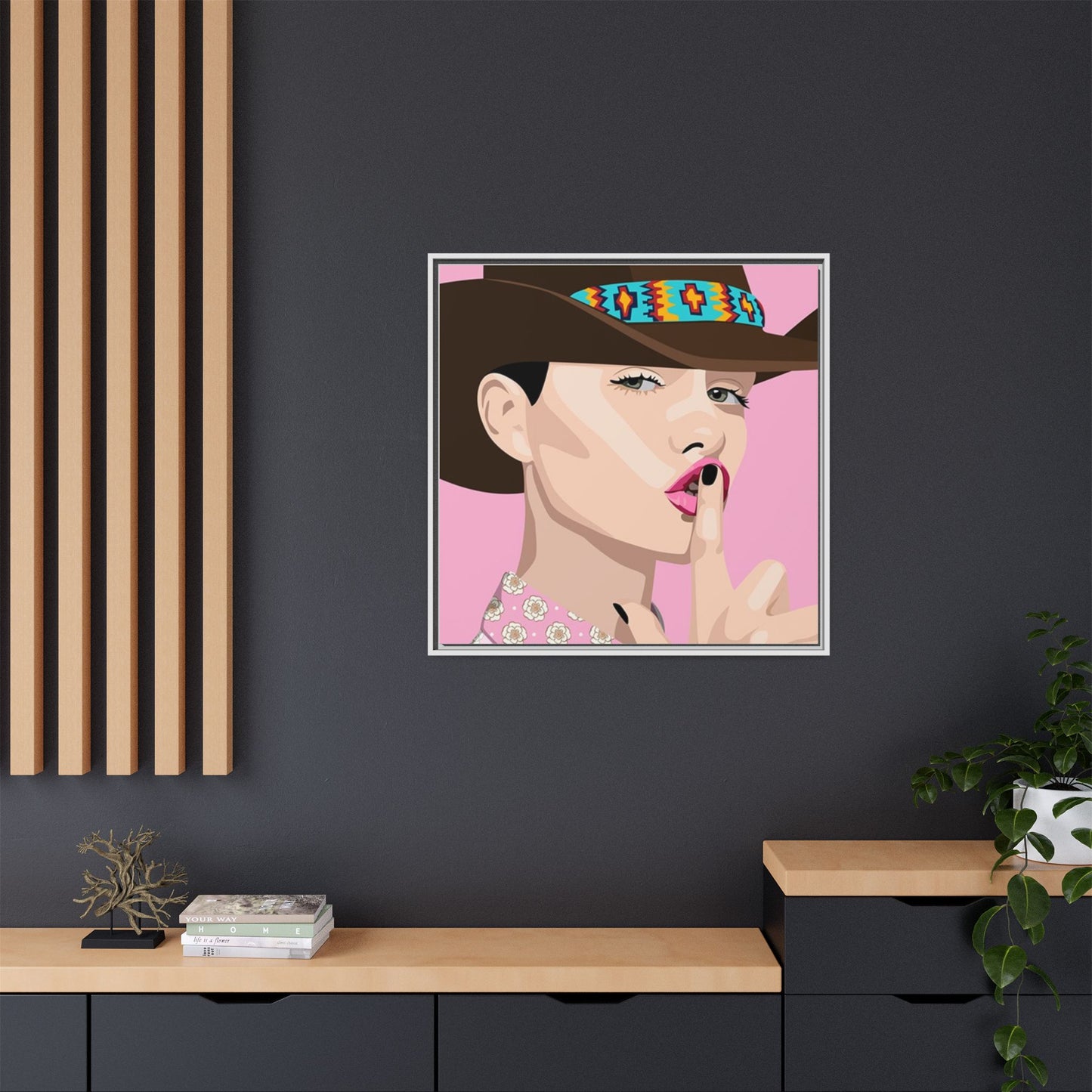 Vivid 63 by Orit Fuchs Matte Framed Canvas Wall Art