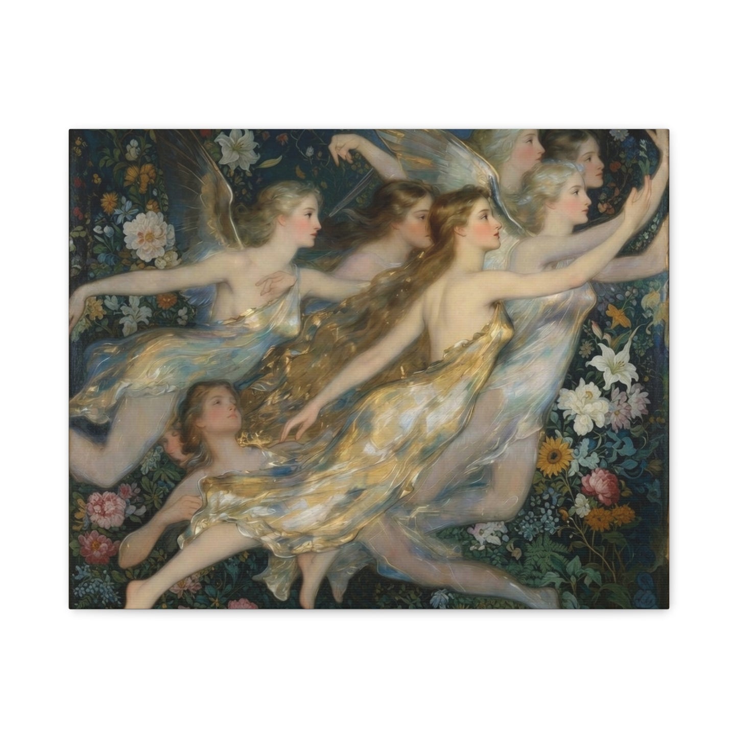 Vintage Fairy Dance Matte Canvas Wall Art