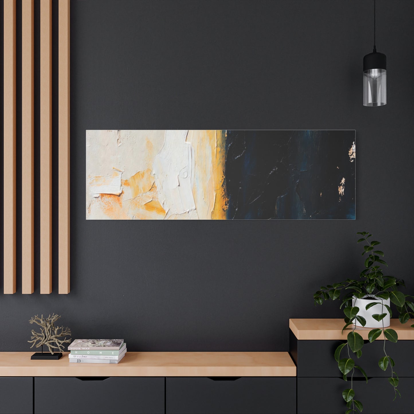 Abstract Coastal Light Matte Canvas Print — Stretched 1.25"