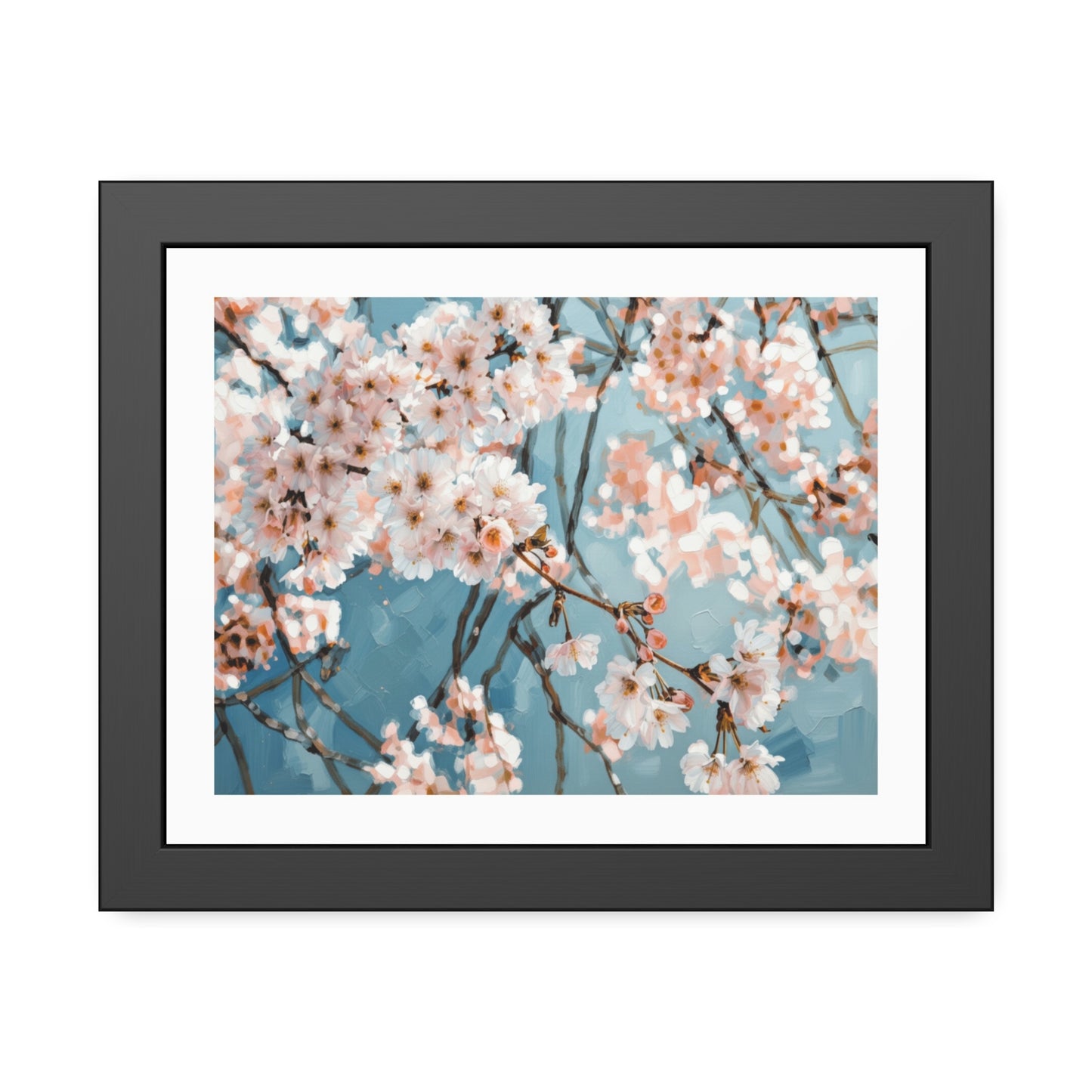 Cherry Blossom Framed Poster — Floral Wall Art Print