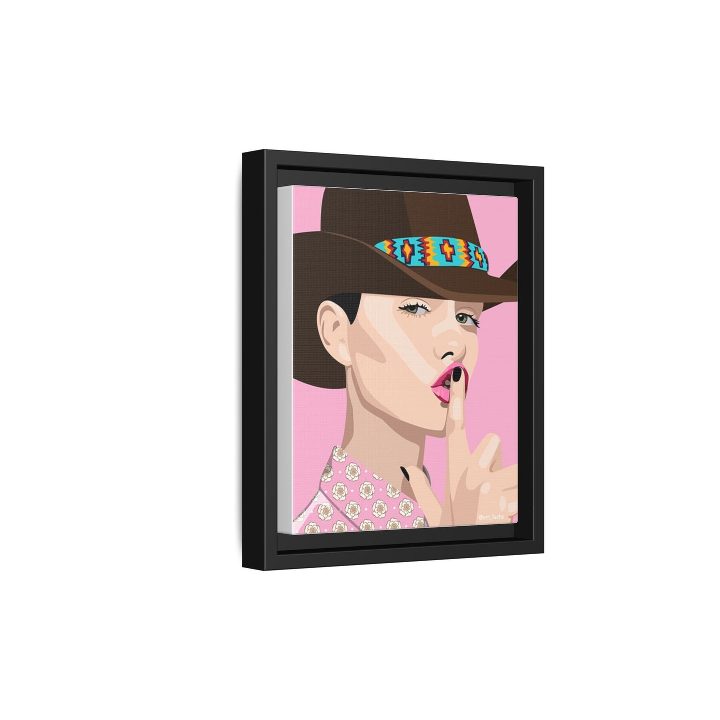 Vivid 63 by Orit Fuchs Matte Framed Canvas Wall Art