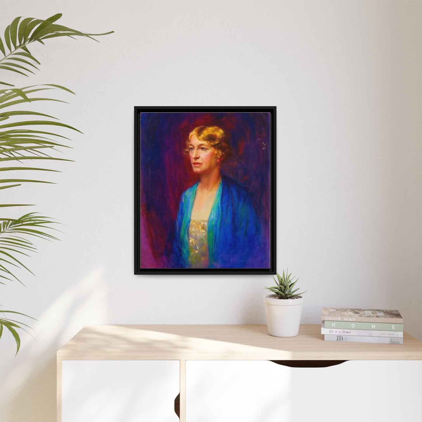 Matte Canvas Portrait , Framed (Multi-color)