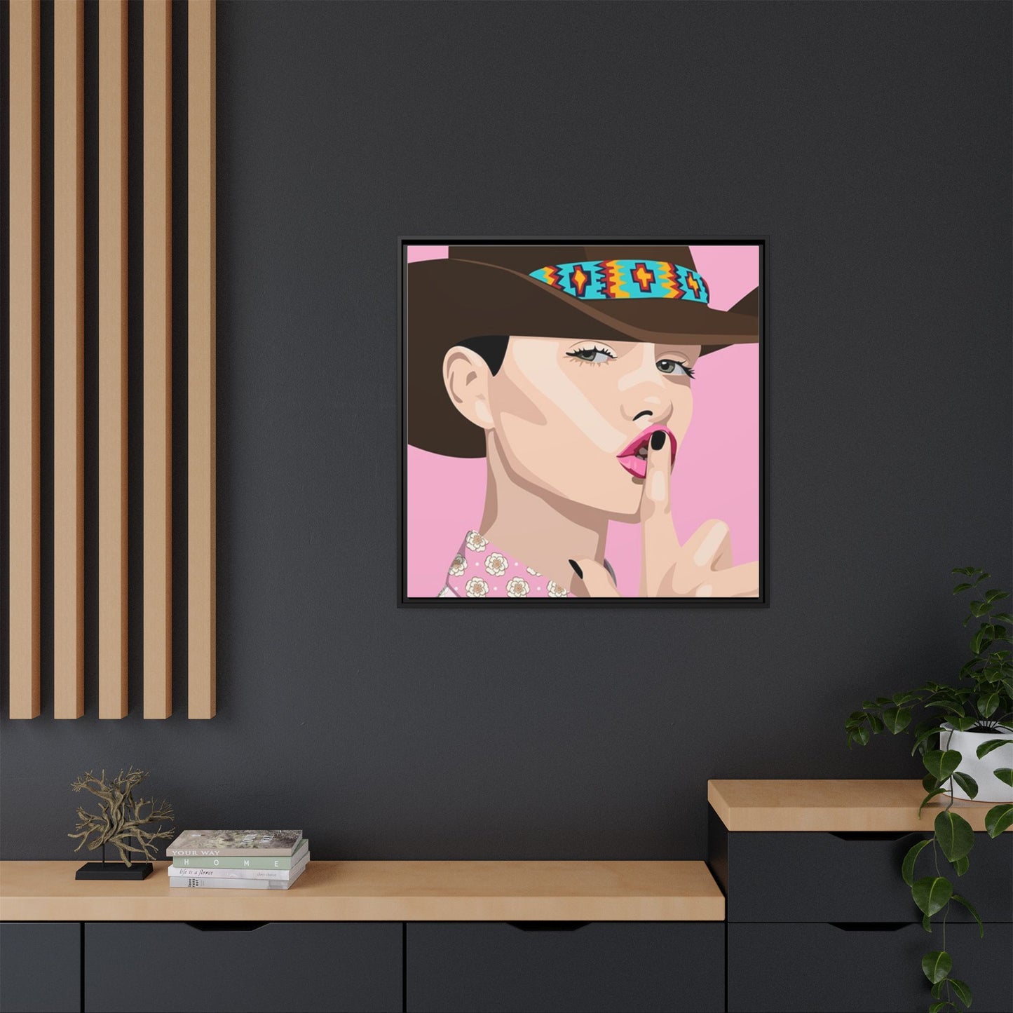 Vivid 63 by Orit Fuchs Matte Framed Canvas Wall Art