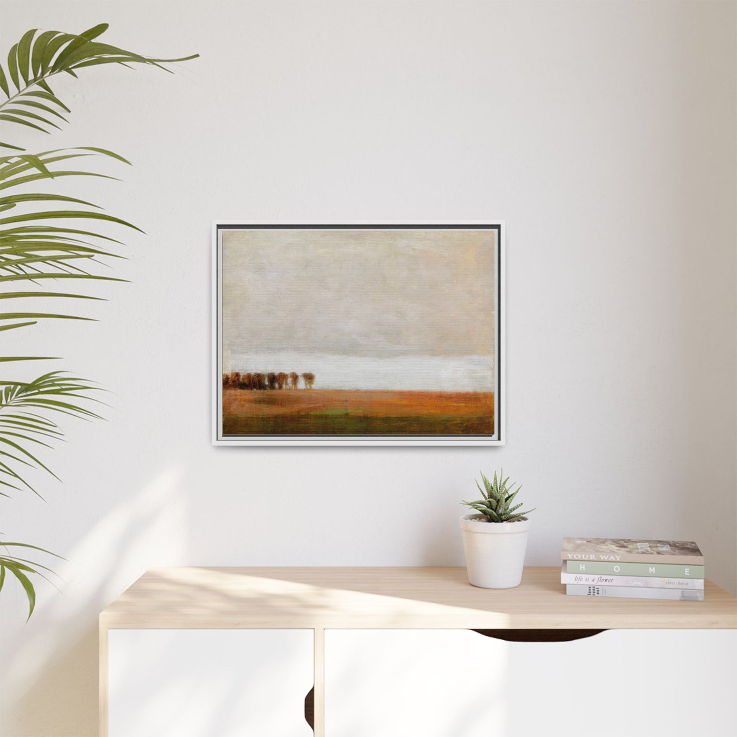 View of Jaegersborg Allé, North of Copenhagen by Vilhelm Hammershøi Framed Matte Canvas Wall Art Print