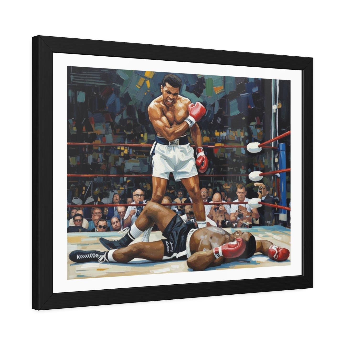 Muhammad Ali 'The Knockout' Framed Poster — Vintage Boxing Wall Art