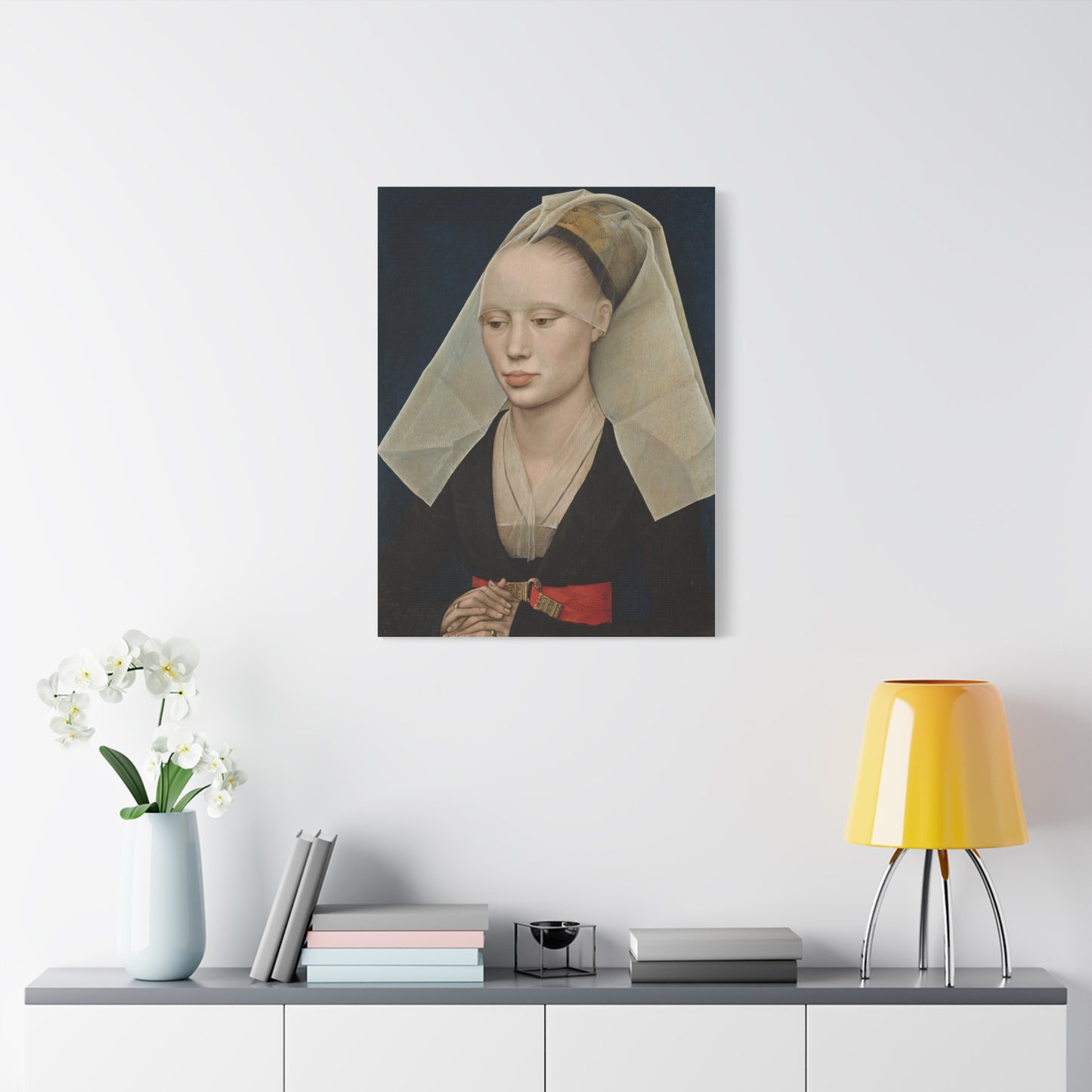 Portrait of a Lady by Rogier van der Weyden Matte Canvas Wall Art