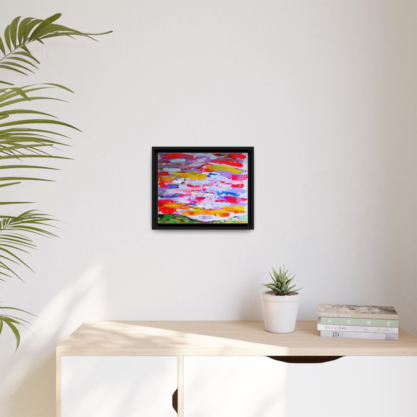 Sunny day in may by Norman Barrett Framed Matte Canvas Wall Art