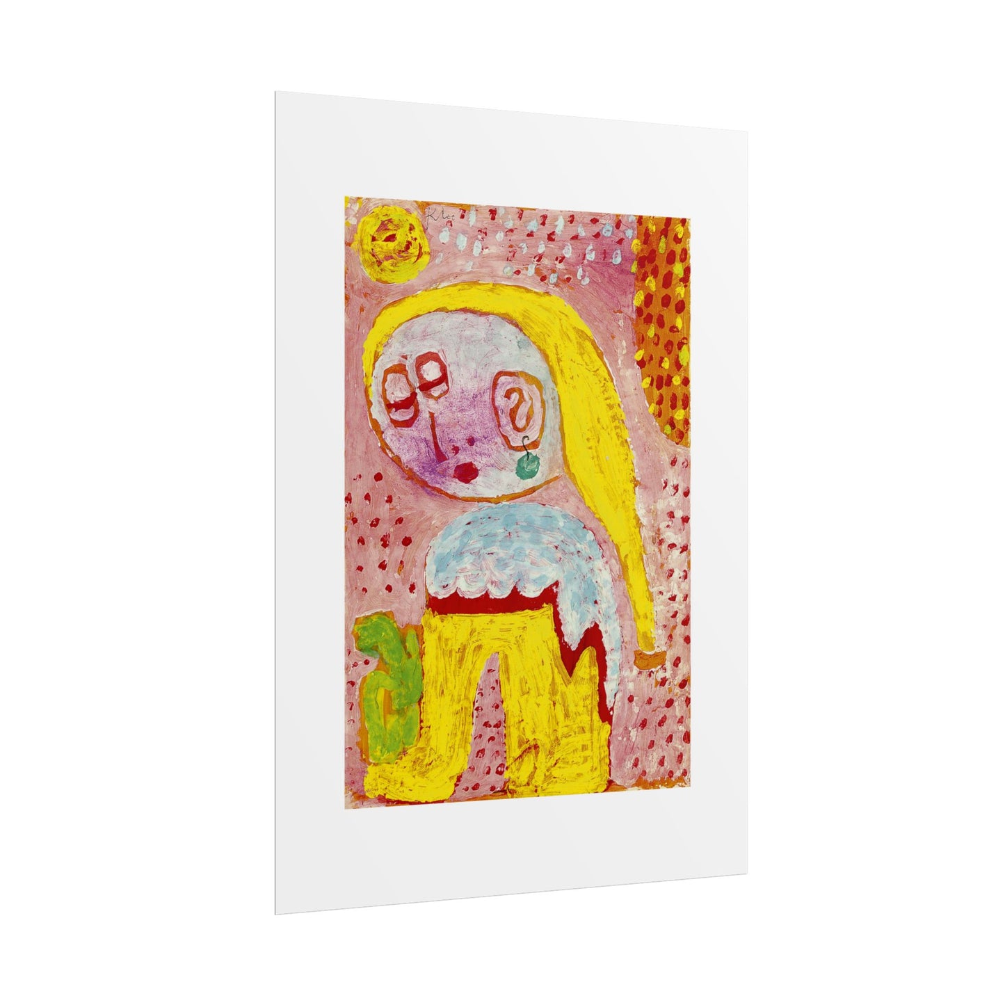 Magdalena vor der Bekehrung by Paul Klee Abstract Wall Art Poster