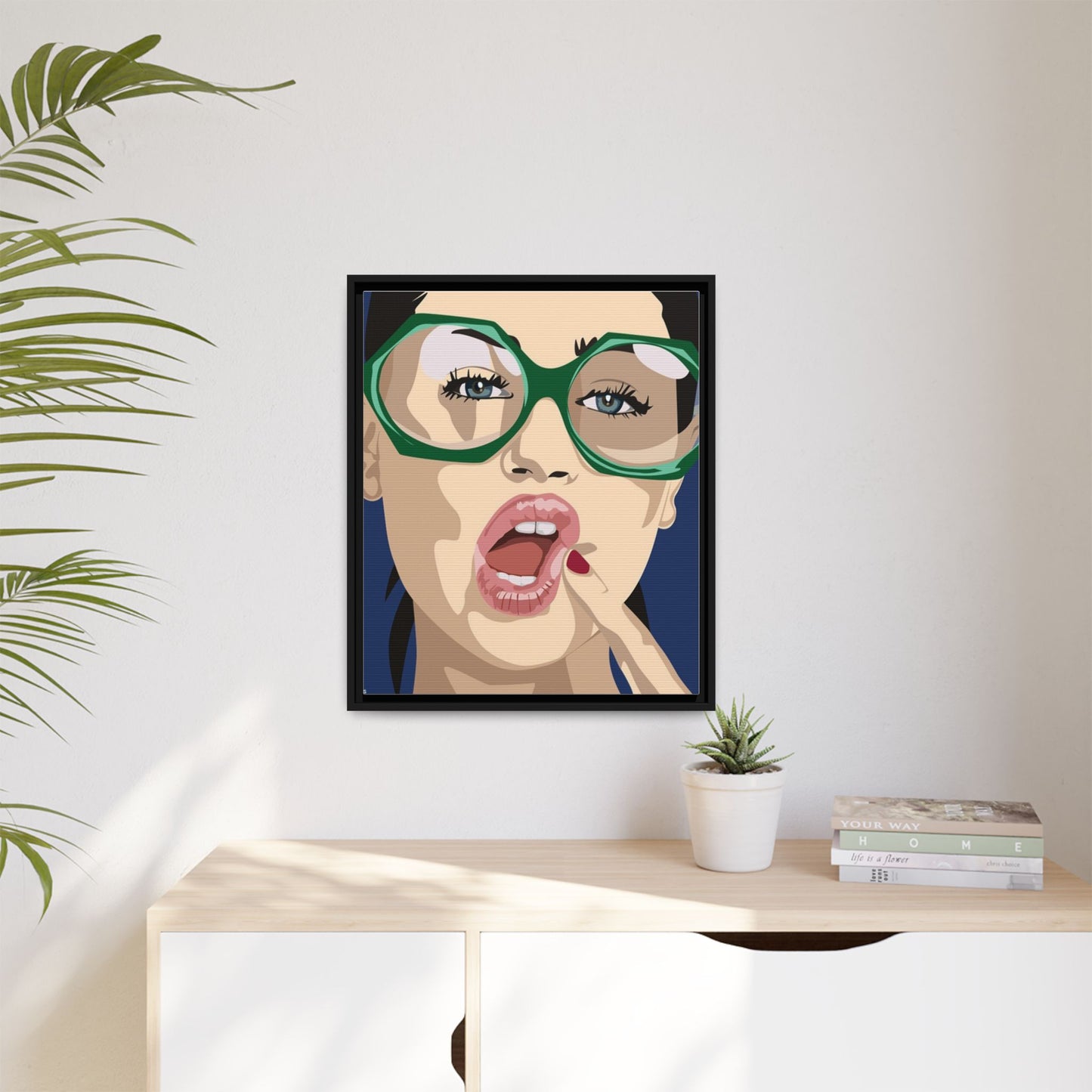 Vivid 2 by Orit Fuchs Matte Canvas Framed Wall Art