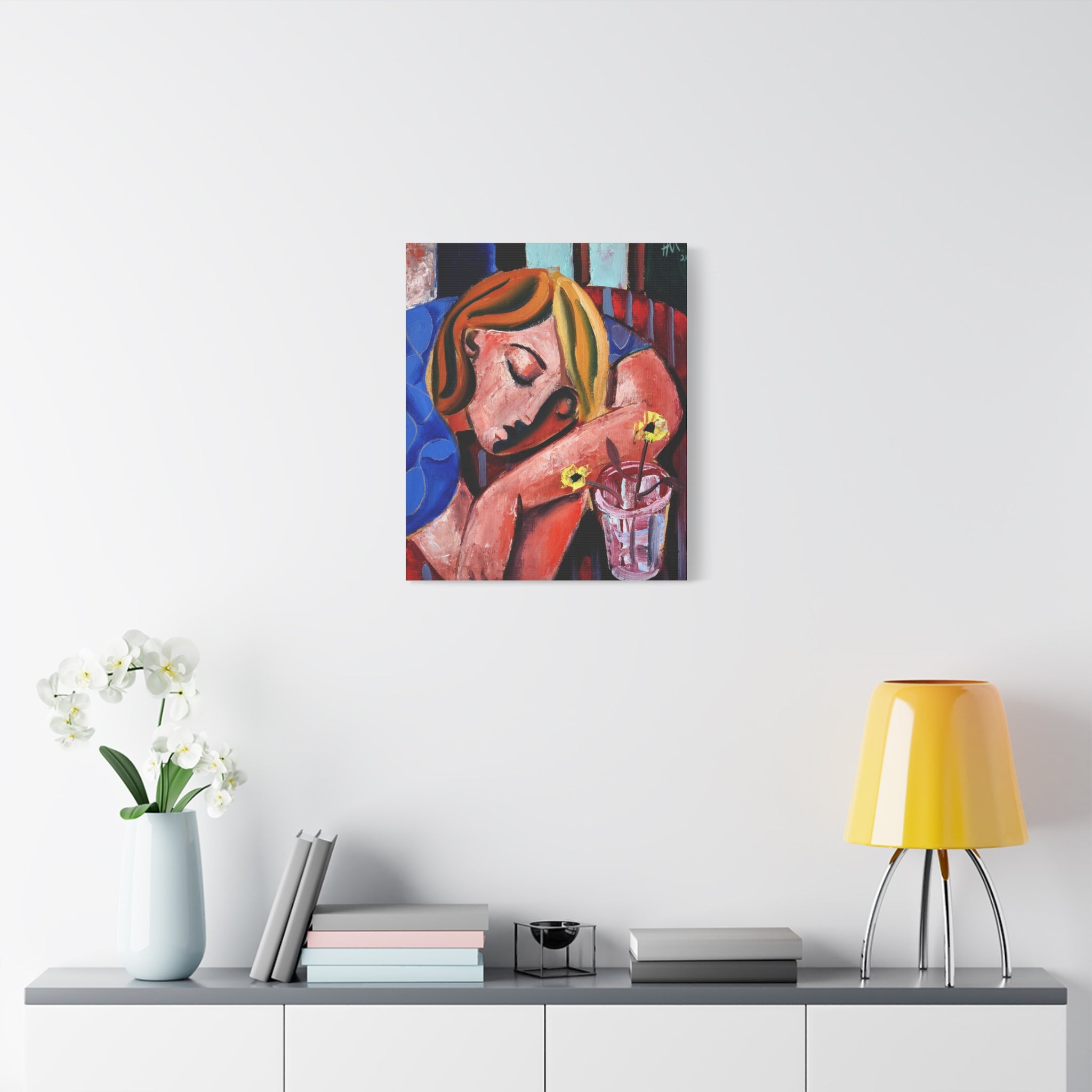 When she finally woke the world around her had changed unrecognizably by Hennie Niemann jnr Canvas Wall Art Print