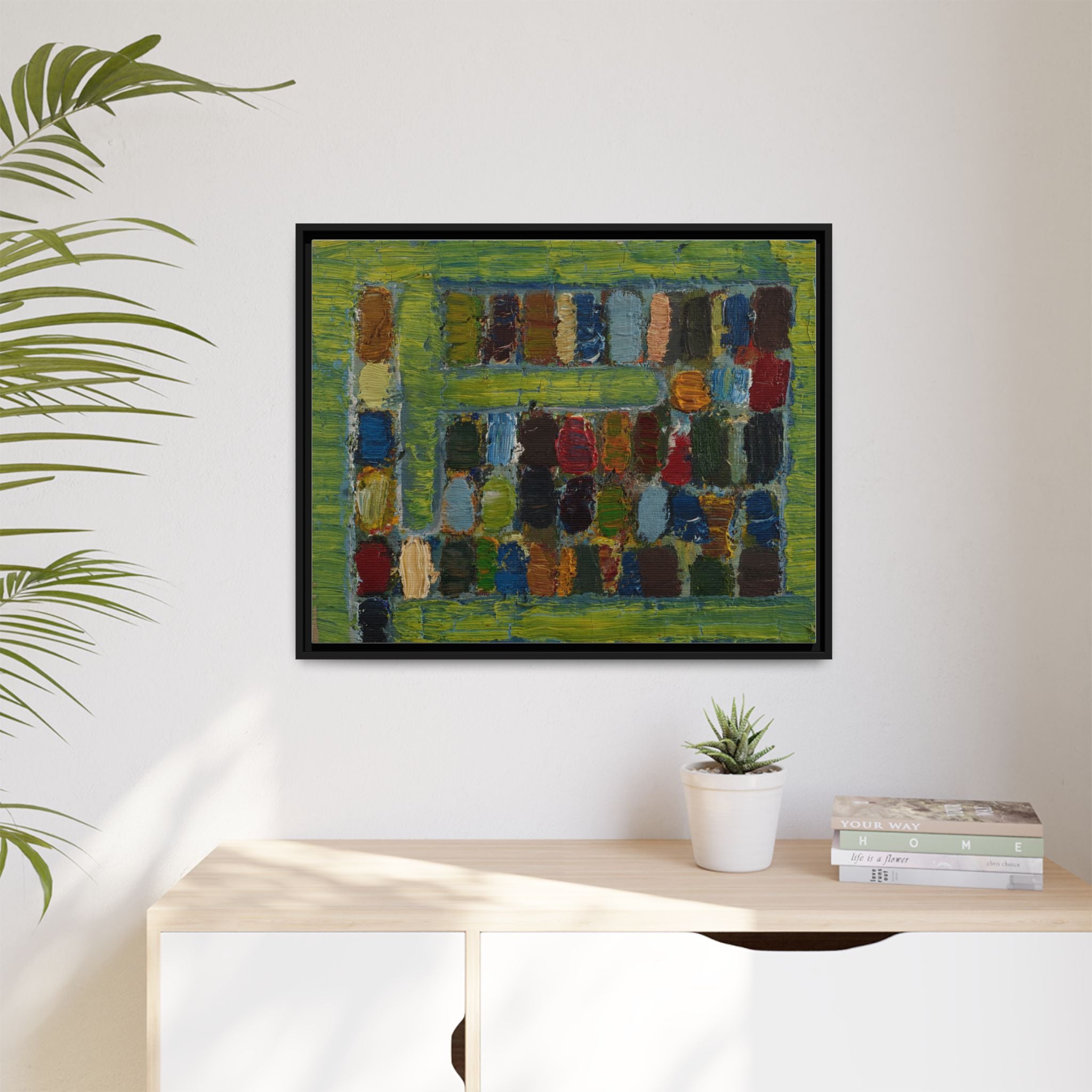 JMC-1970-3 by Jean-Michel Coulon Matte Canvas Framed Wall Art Print