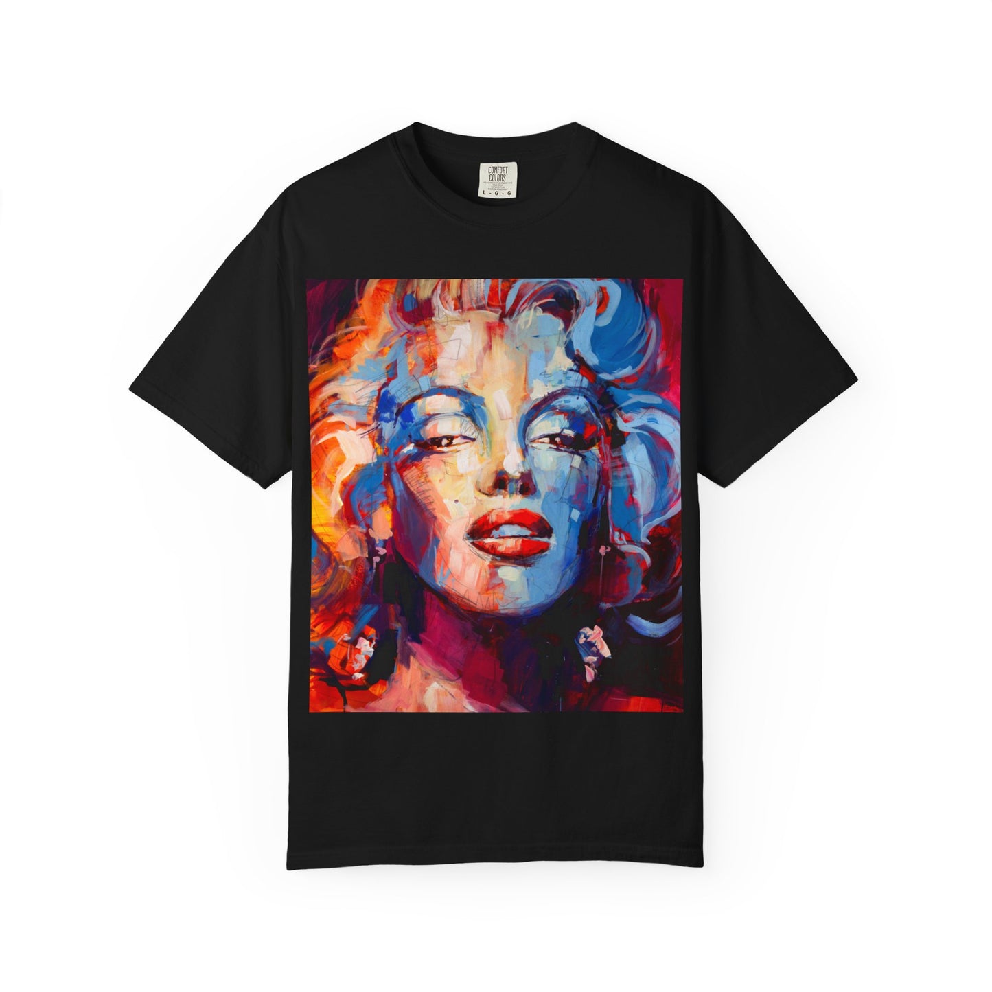 Artistic Pop Portrait T-Shirt — Colorful Marilyn-Inspired Graphic Tee