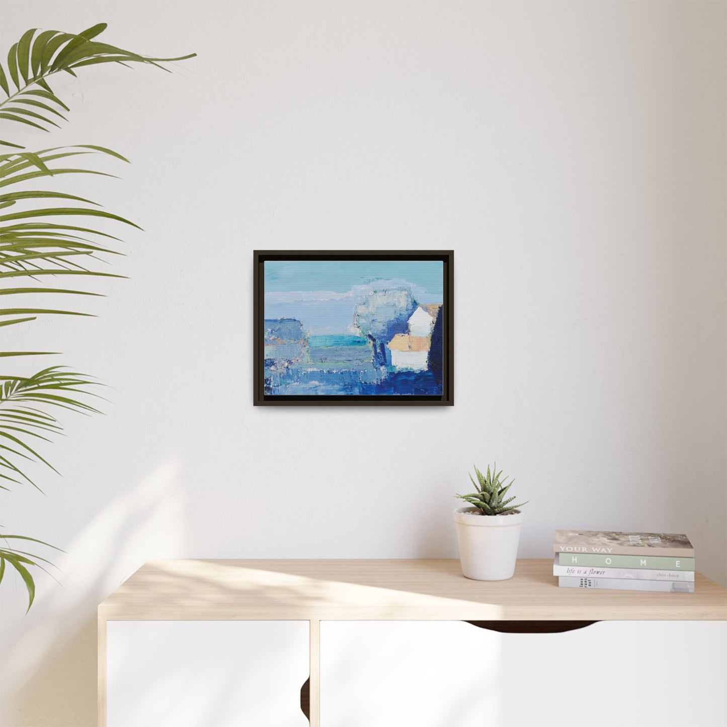 Paysage de Provence by Nicolas de Staël Framed Matte Canvas Seascape Wall Art Print