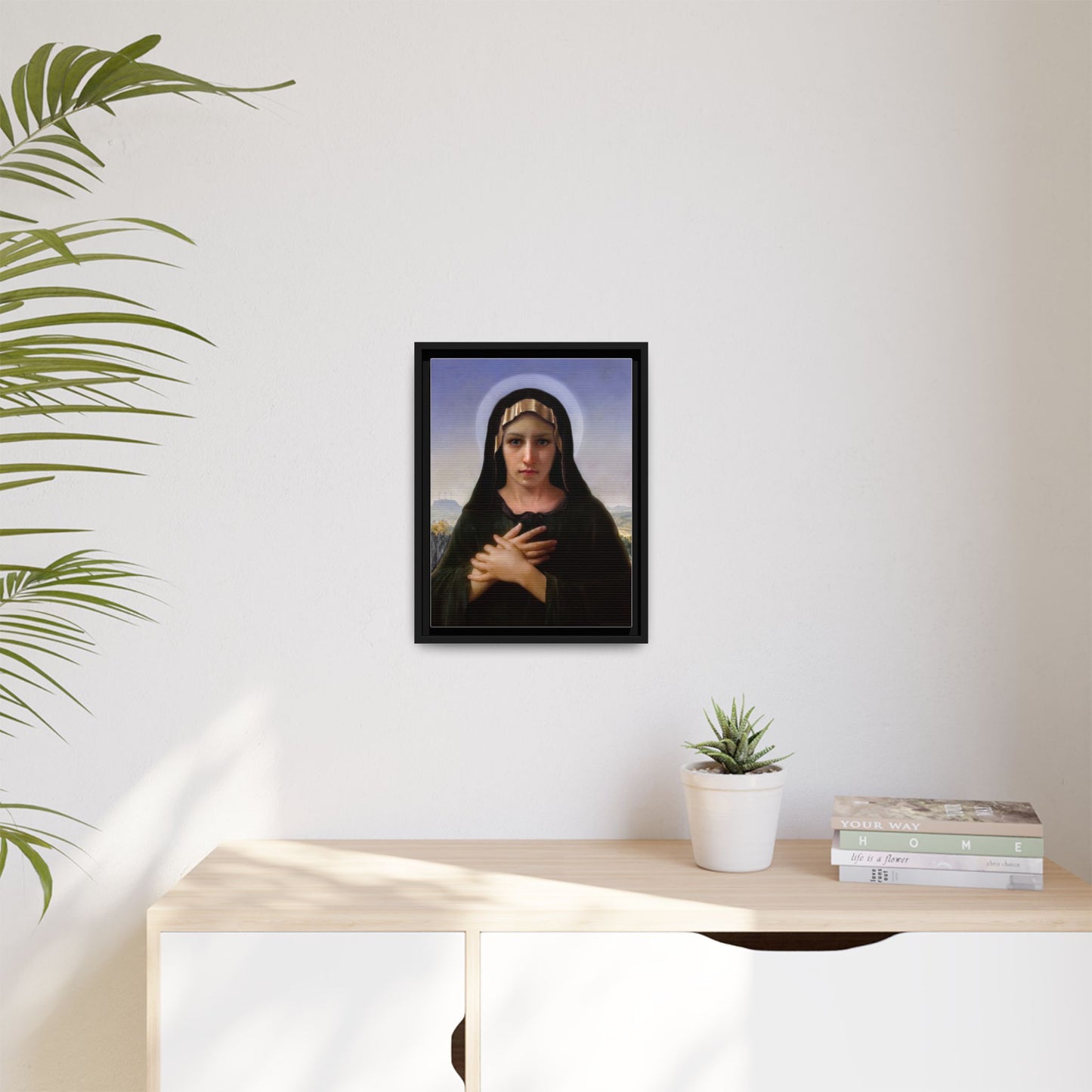 Virgo Solitudinis by William Adolphe Bouguereau Framed Matte Canvas Print