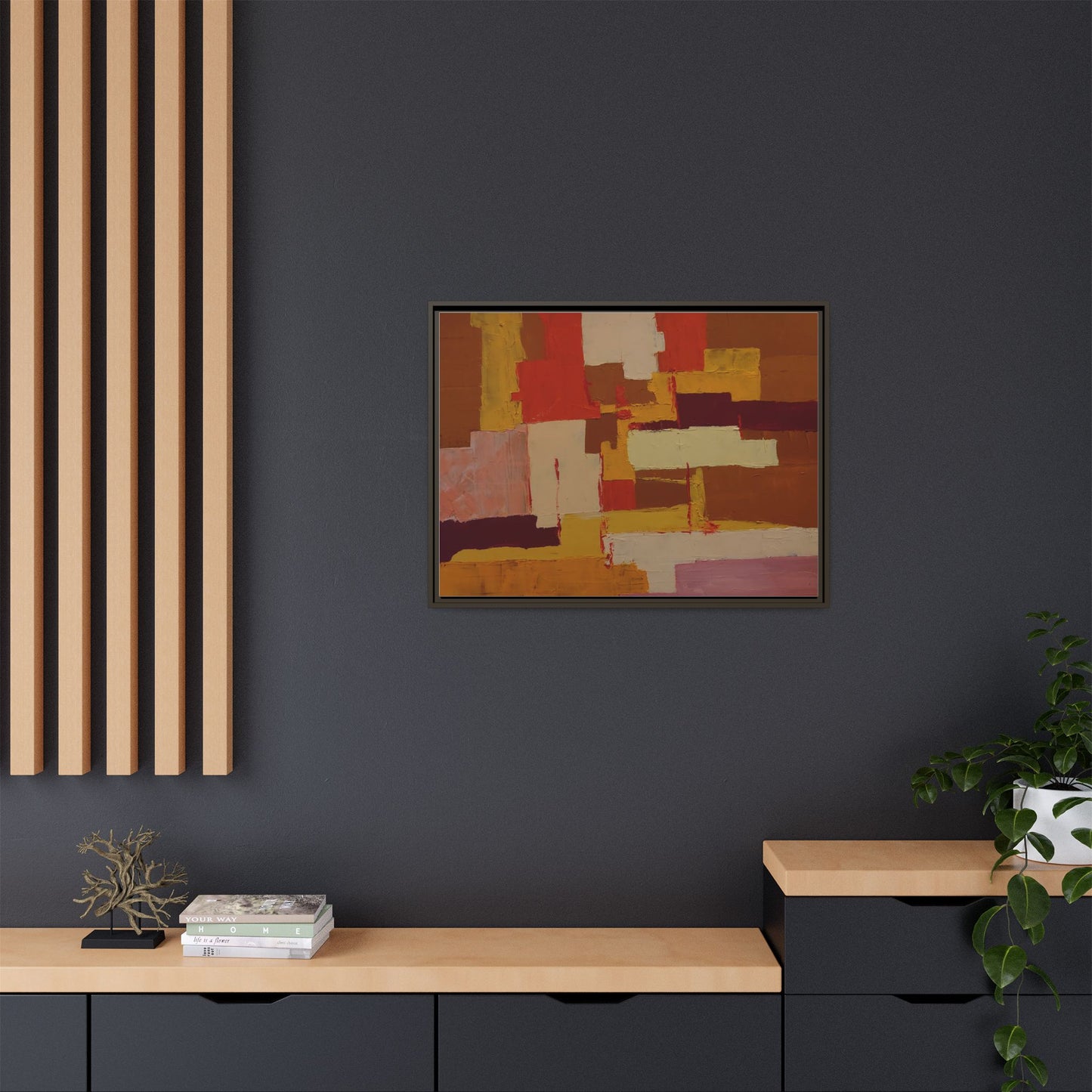 Tableau Confusion by Nicolae Calancea Framed Canvas Wall Art Print