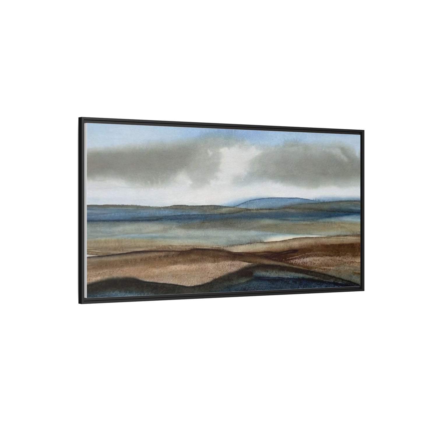 Matte Canvas Landscape, Framed (Multi-color)