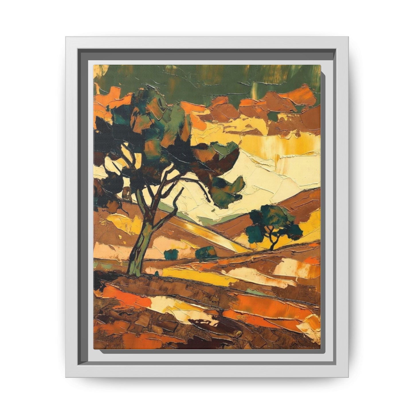 Framed Matte Canvas Landscape Art Print