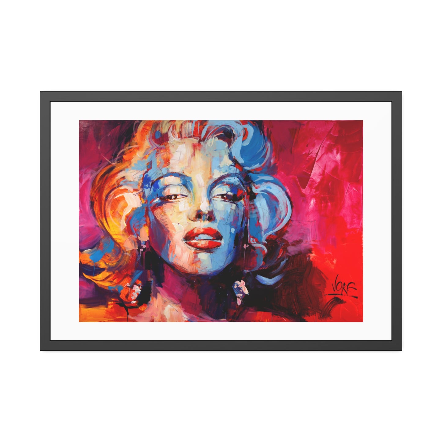 Marilyn Monroe attributed to Voke Framed Wall Art Print
