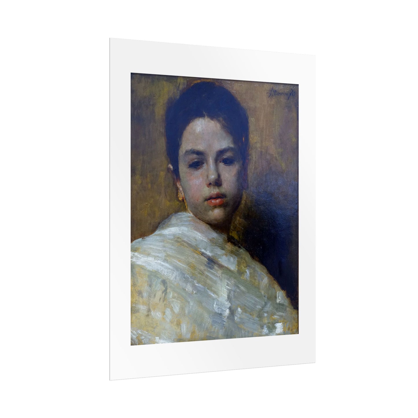 Carminella by Antonio Mancini Wall Art Print
