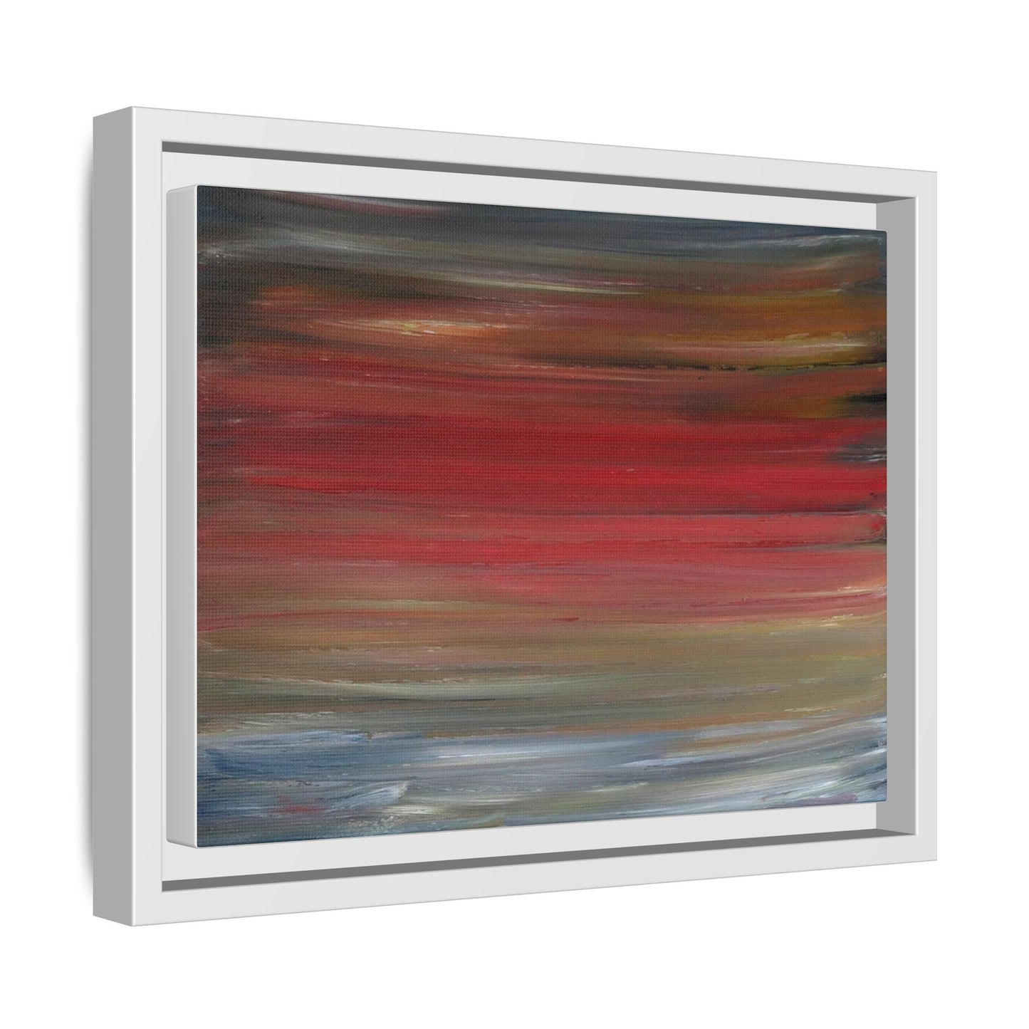 Misty morning by Norman Barrett Framed Matte Canvas Wall Art