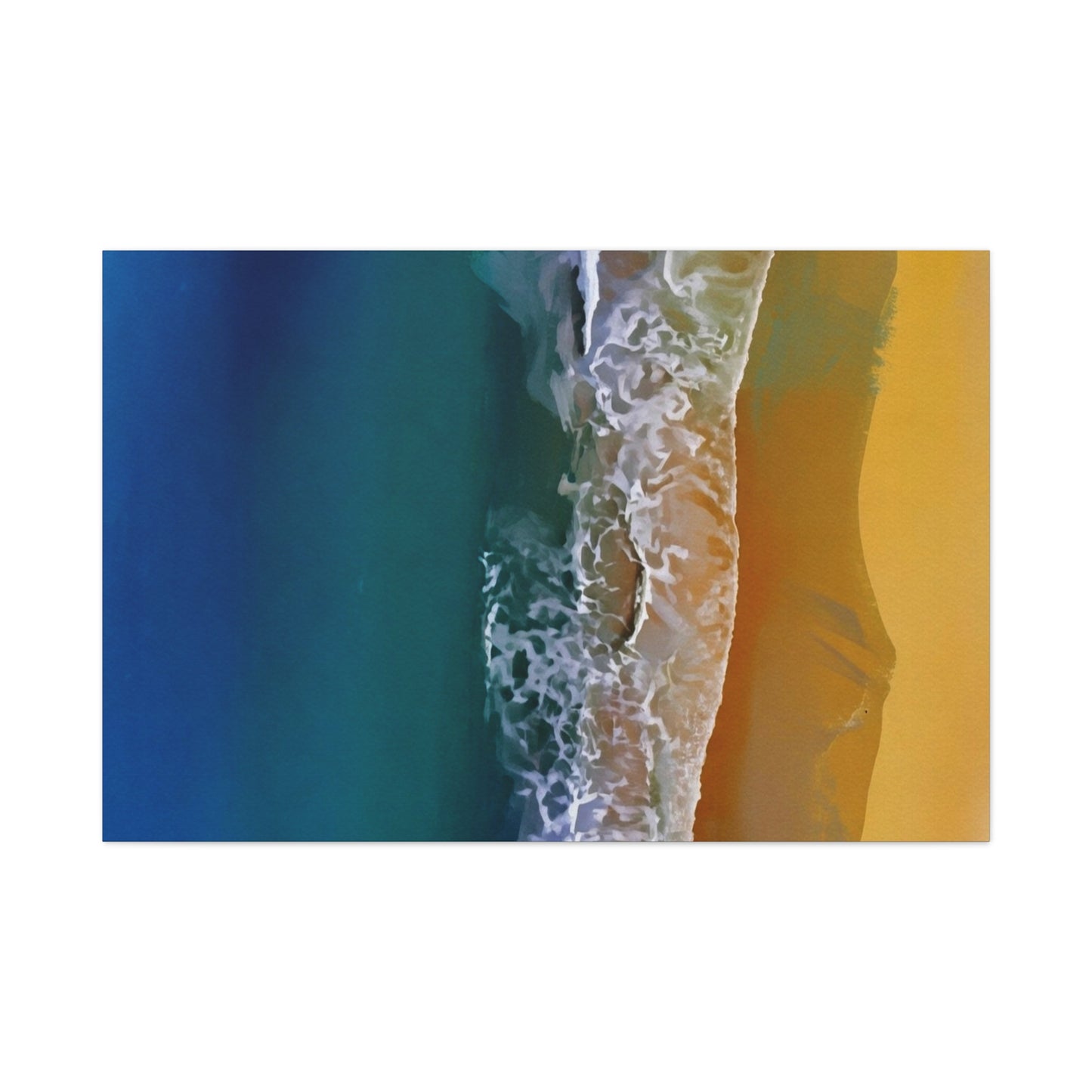 Coastal Waves Matte Canvas Print — Ocean Beach Wall Art